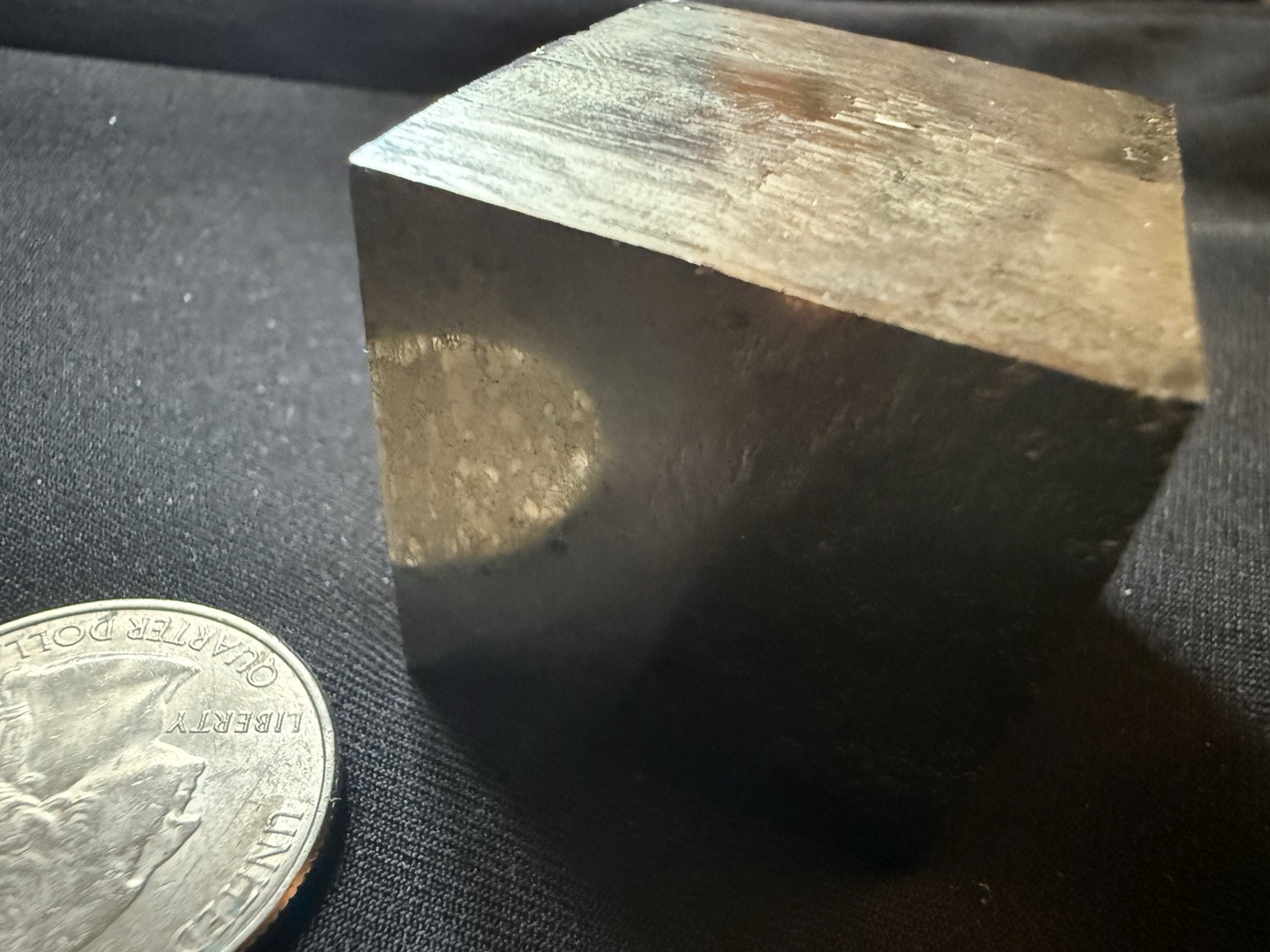 Cubic Pyrite, Navajun Spain, 34mm 785 carats