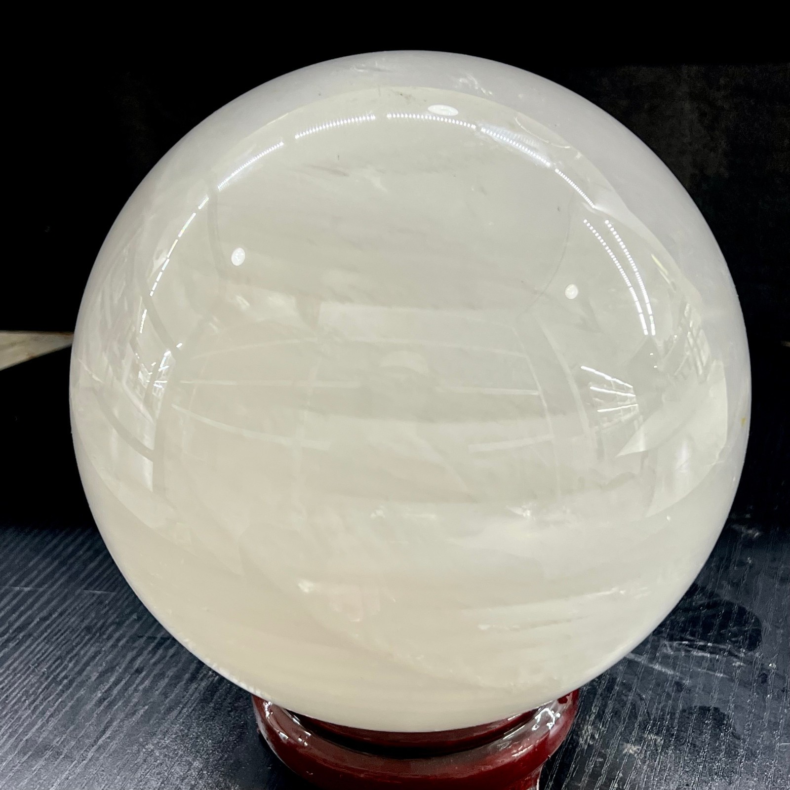22LB Top Natural Clear Quartz Sphere Crystal Ball Reiki Meditation Gems Gifts