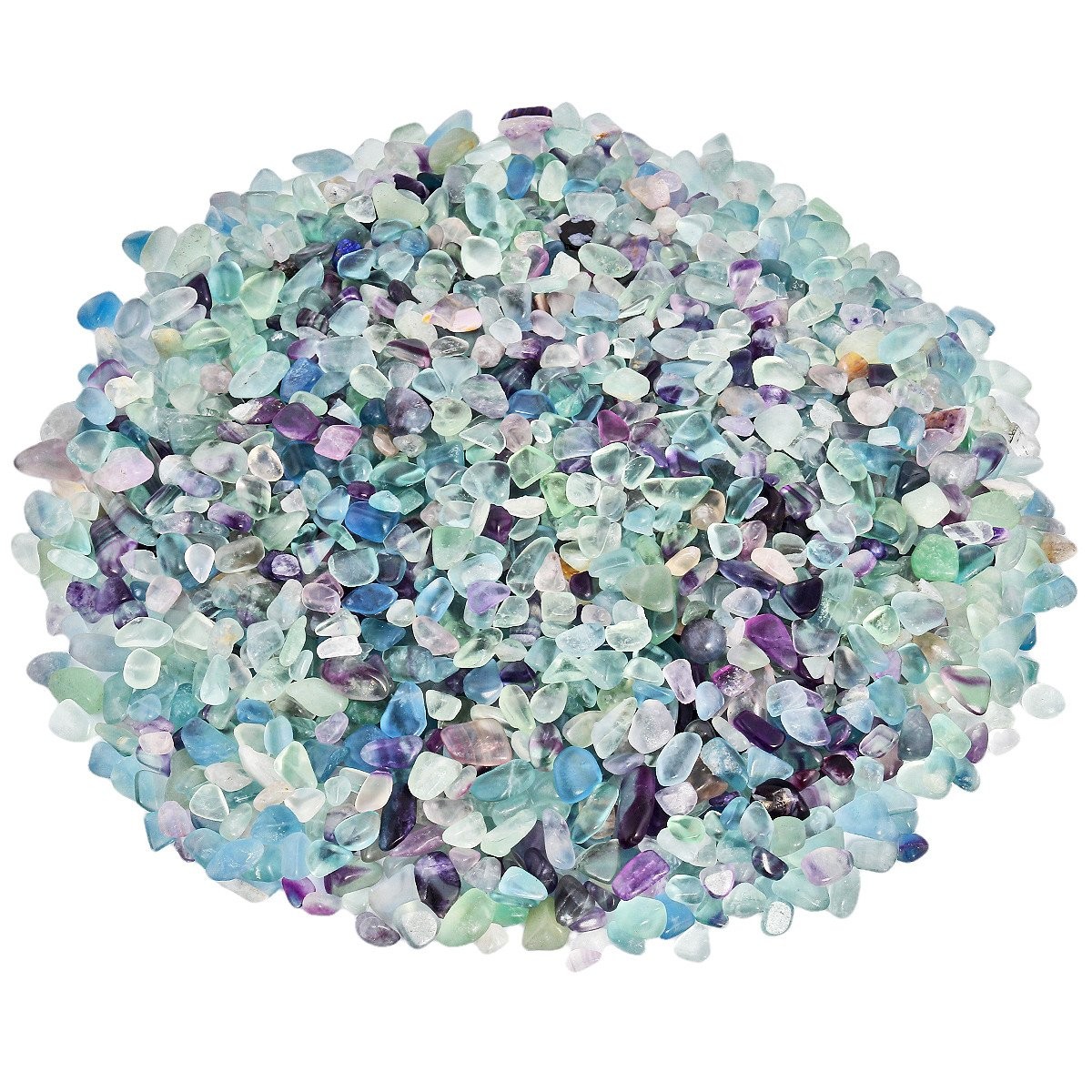 Fluorite Tumbled Chips Crystal Quartz Stones 1lb Irregular Shape 460g