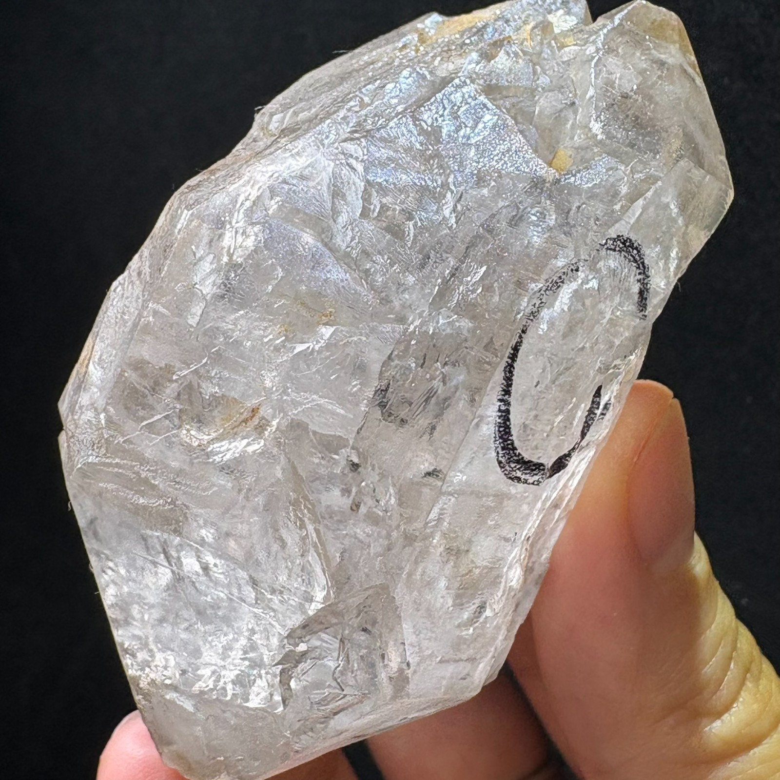 Natural Large Herkimer Quartz w/ Movinging Inclusion Raw Mineral Rare Specimen
