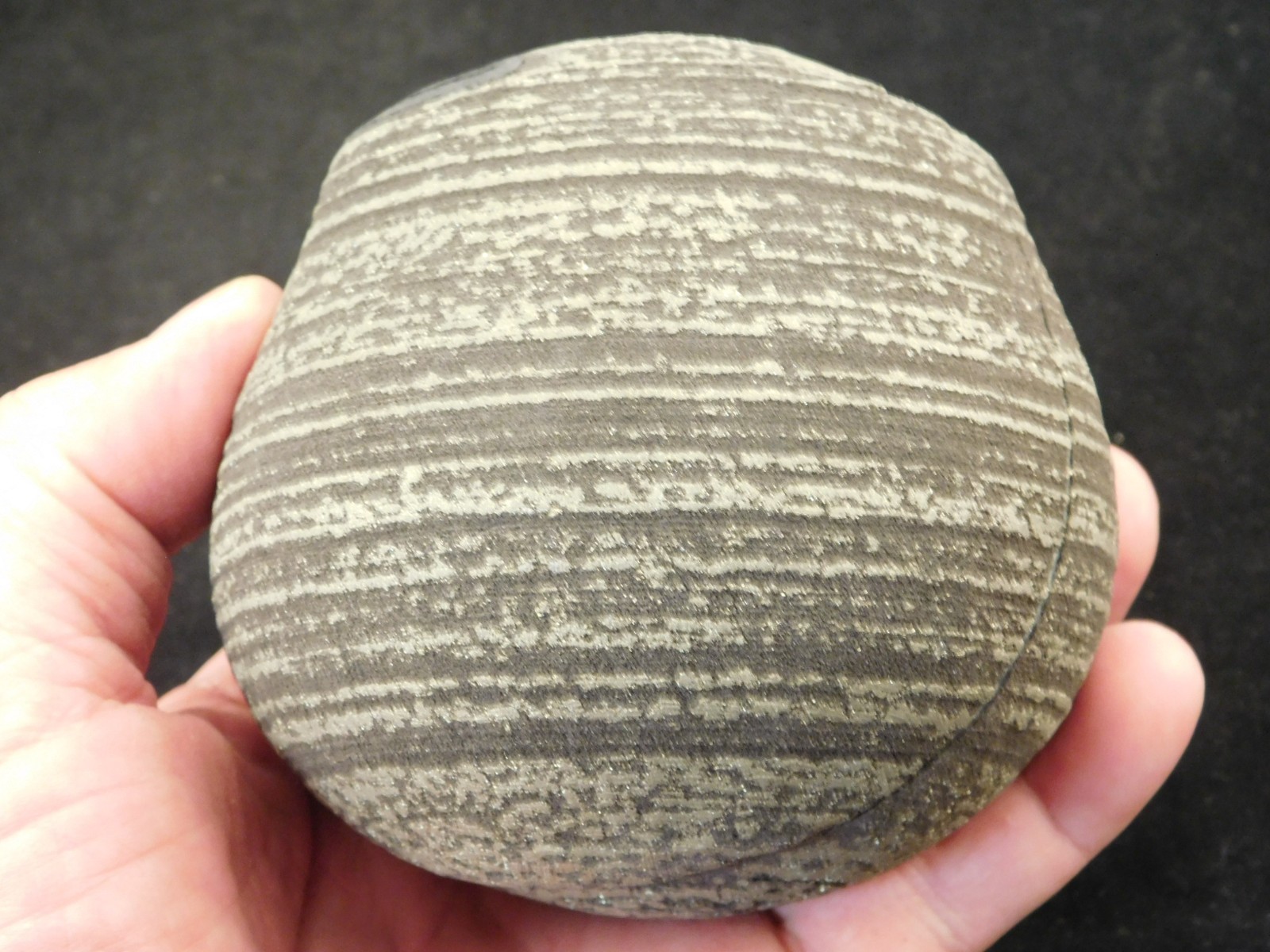 BIG! 100% Natural Ringed PYRITE Concretion From China! With Stand 1241gr