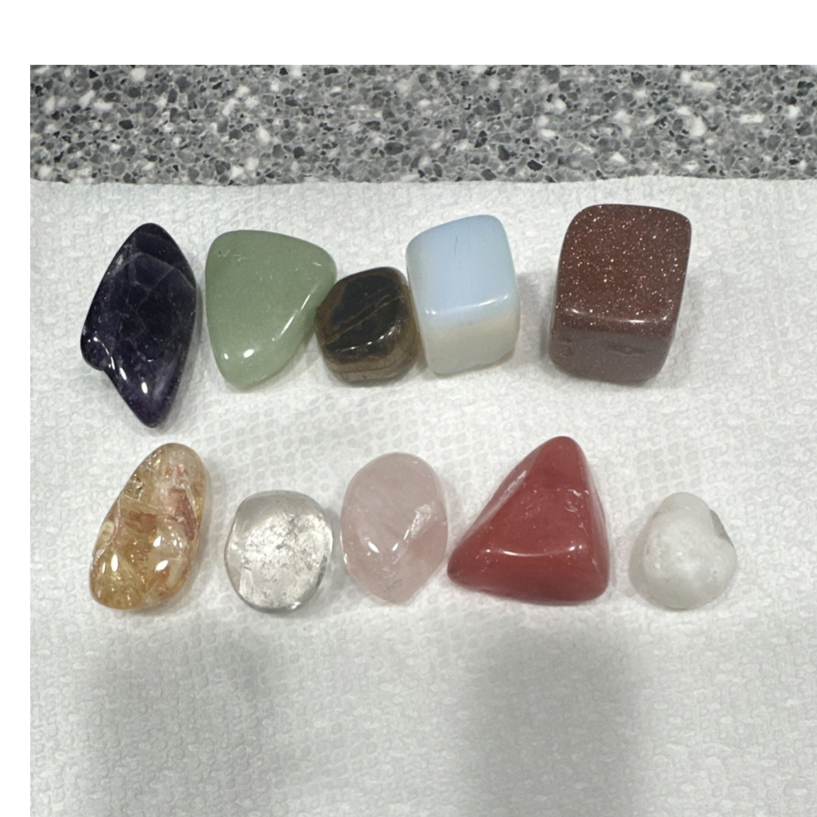 Assorted Tumbled Crystals and Stones Collection Set – 10 Piece Variety Pack