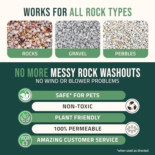 32oz Rock Glue for Landscaping – Pet Safe Mulch Adhesive for Gravel & Stones
