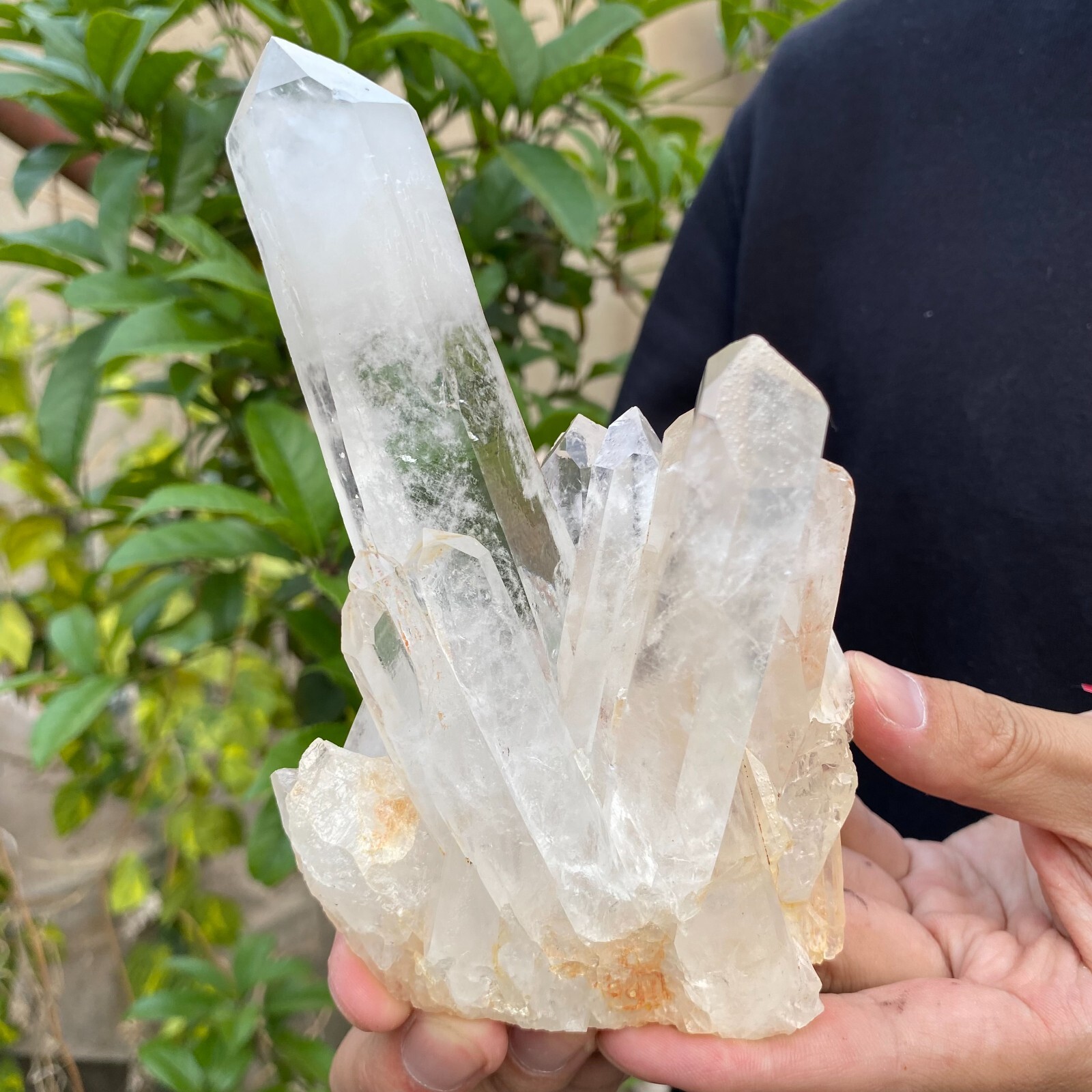1.2lb Natural Clear White quart Crystal Cluster Raw Healing Specimen