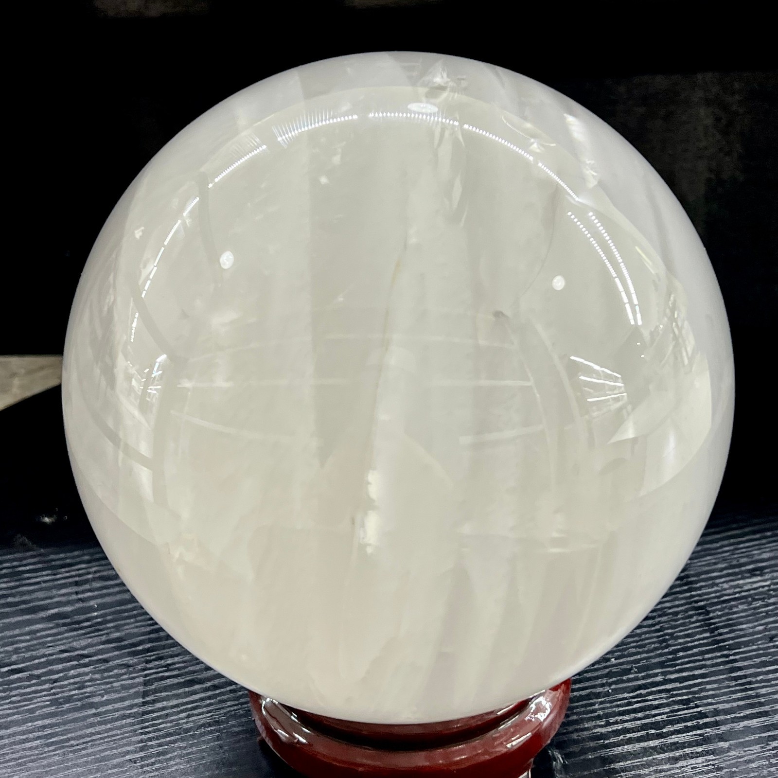 22LB Top Natural Clear Quartz Sphere Crystal Ball Reiki Meditation Gems Gifts