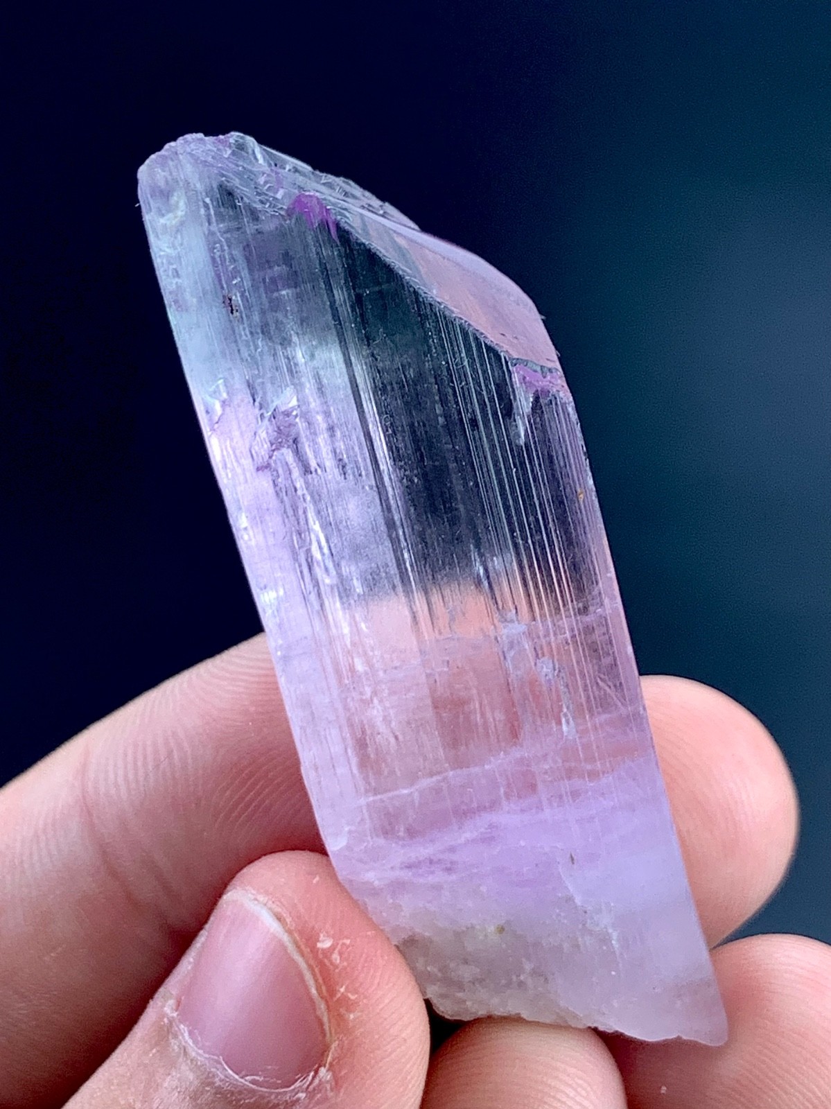 91 Carat Natural kunzite Crystal Specimen From Afghanistan