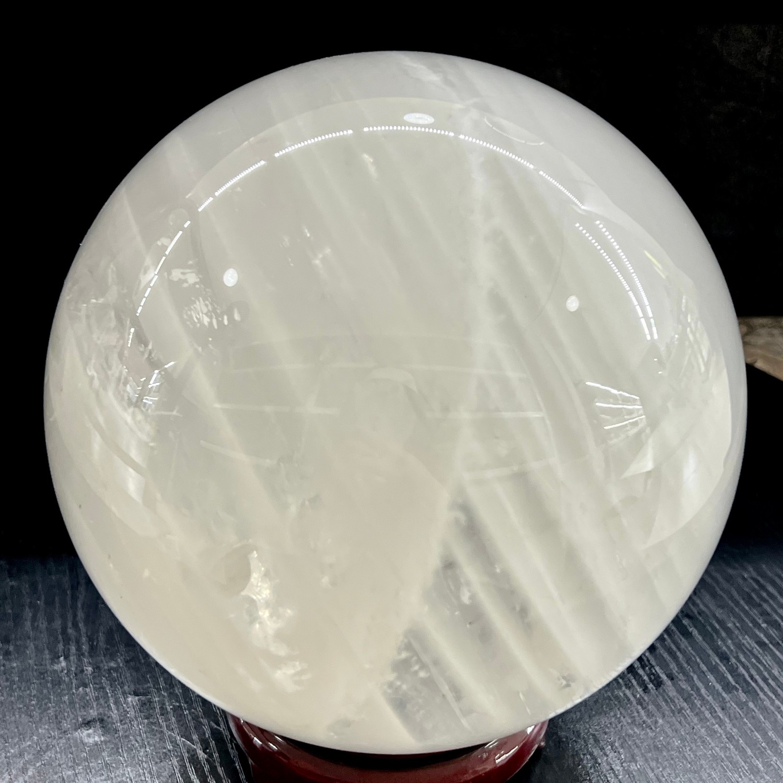 22LB Top Natural Clear Quartz Sphere Crystal Ball Reiki Meditation Gems Gifts