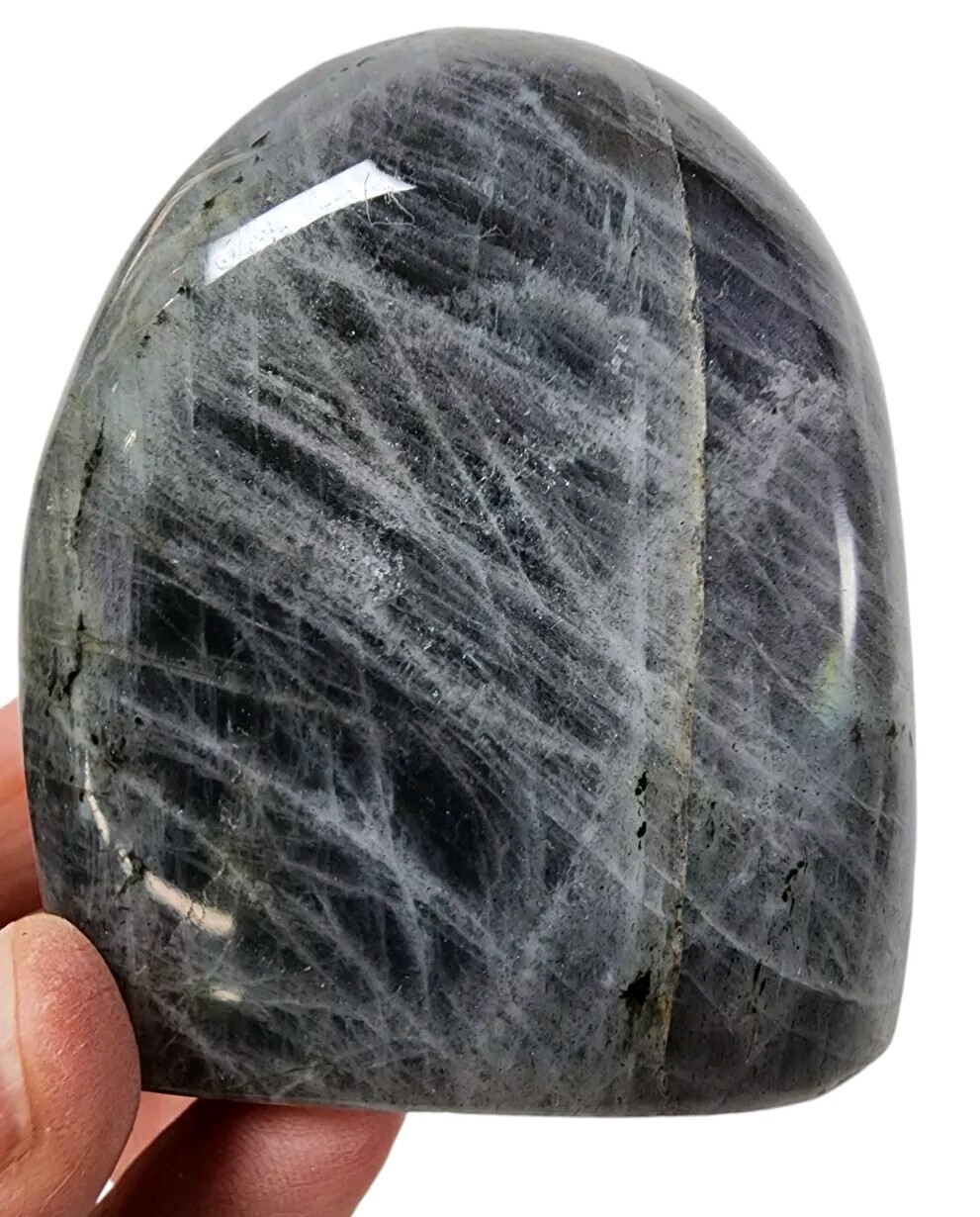 Purple Labradorite Polished Freestand Madagascar 150.2 grams