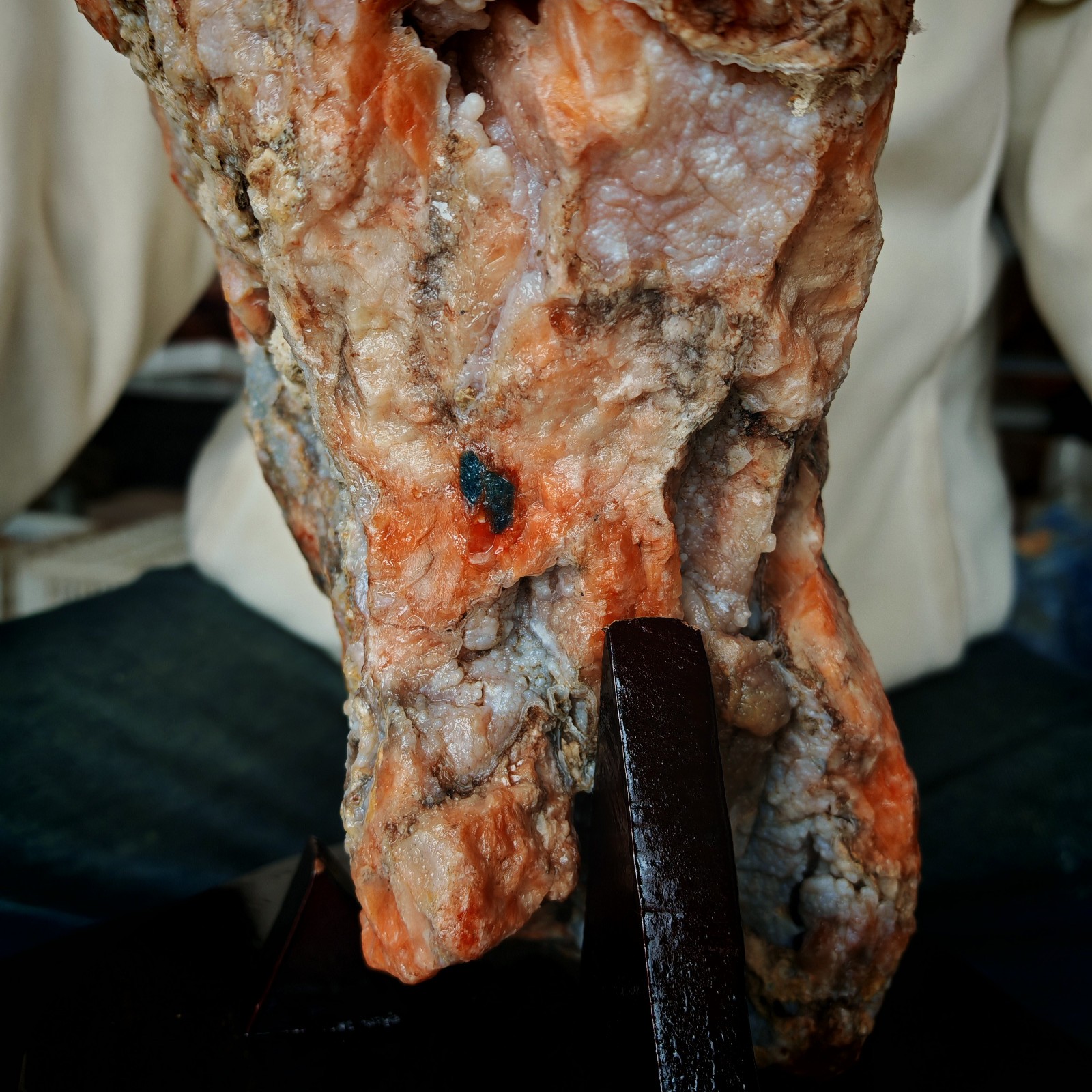 31.13LB Natural Sun Stone Sea Blue Treasure Symbiotic Primitive Stone Specimen