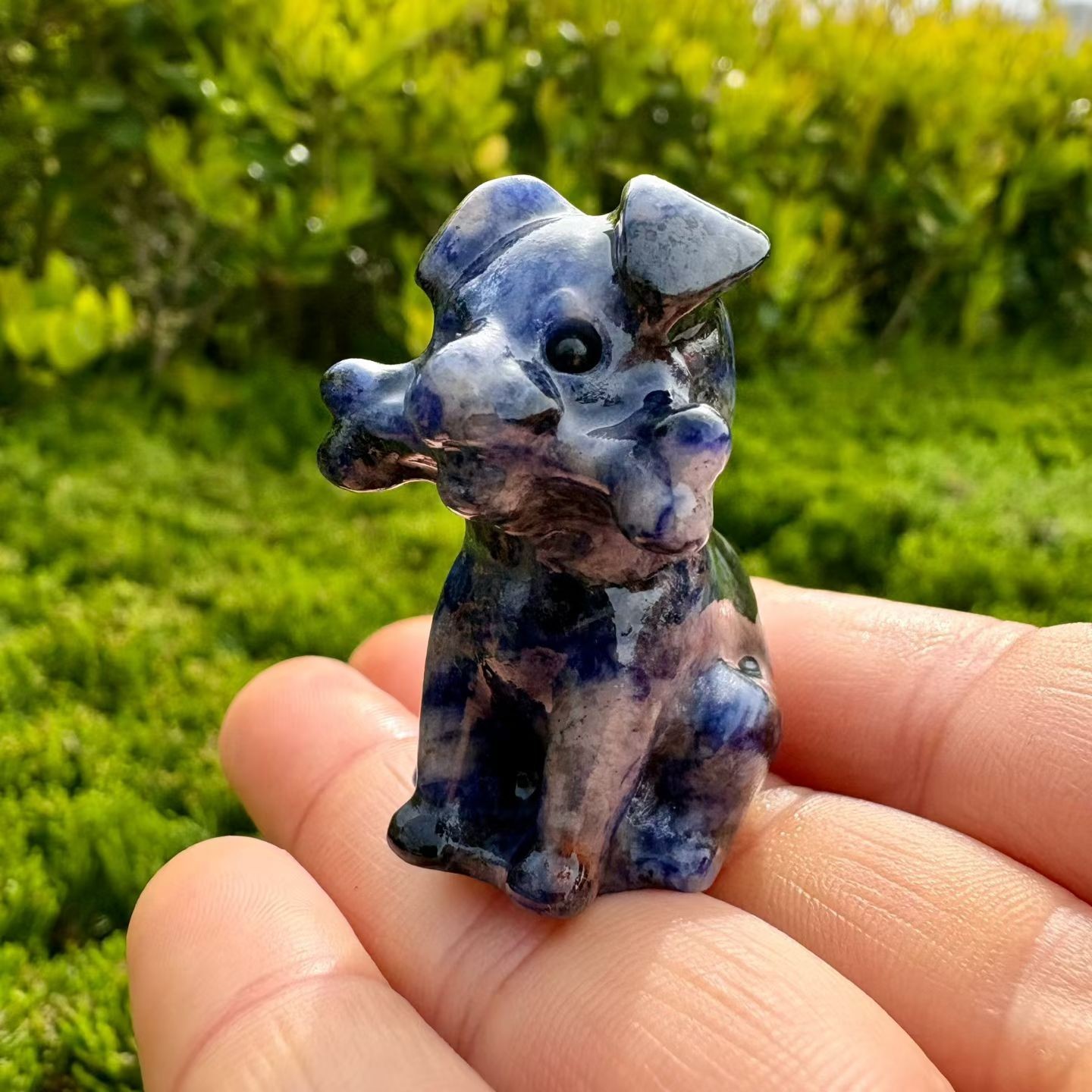 1pc Natural Mixed Quartz Carved Dog Skull crystal Reiki healing gift Decor