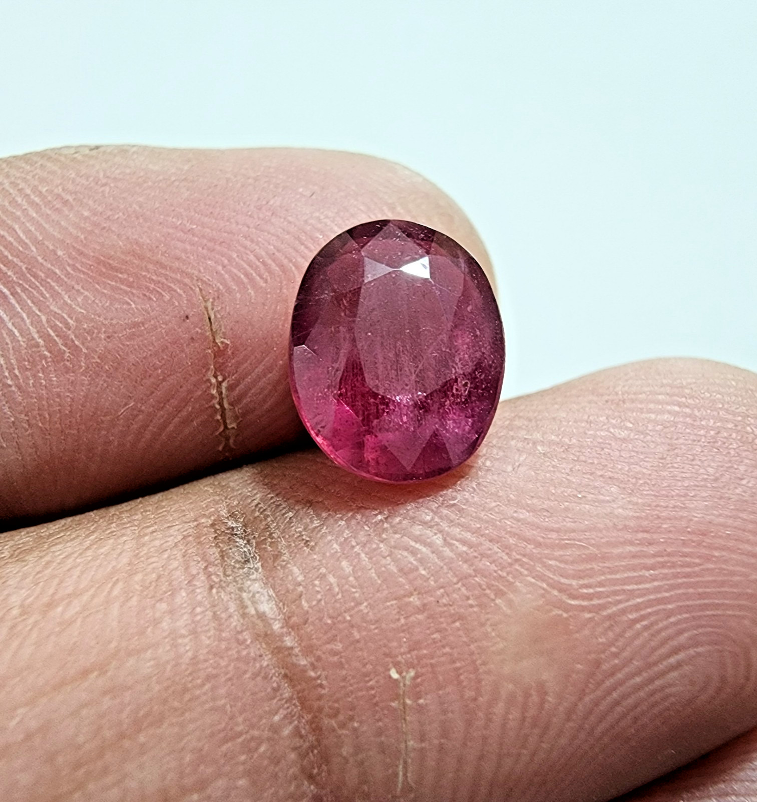 4.45 Crt Blood Red Ruby Faceted Oval Cut 11X8X4 MM Gemstone Jewelry For Ring