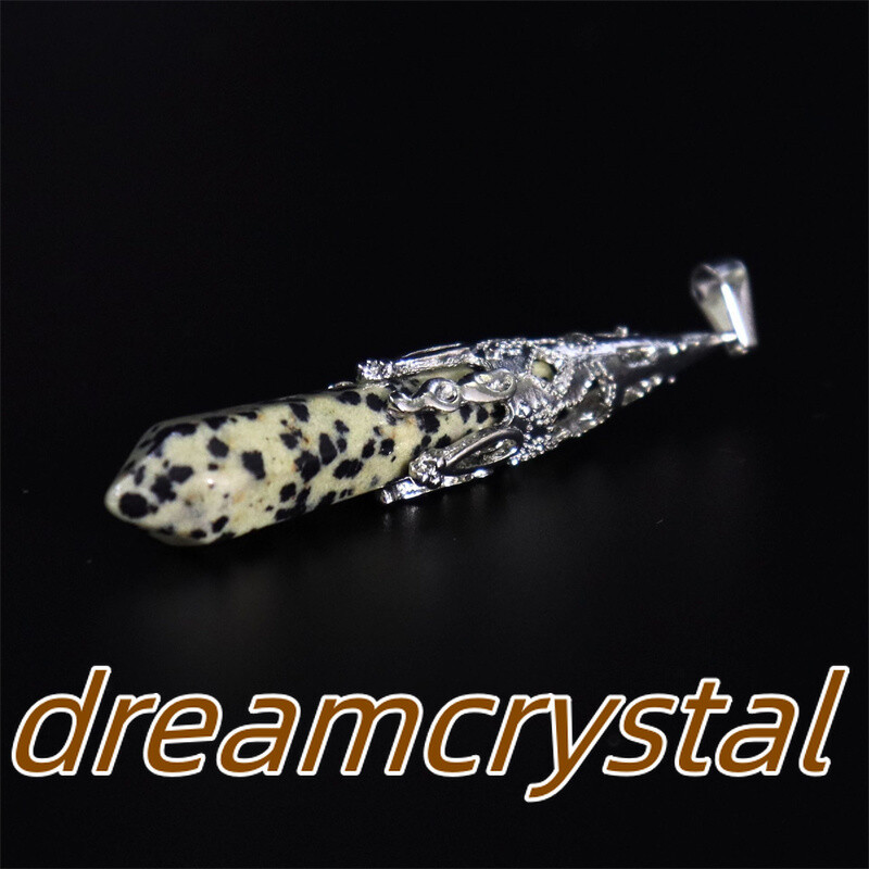 50pcs Mix Natural Quartz Crystal Alloy Soul Pendulum Pendant Reiki Random Gift