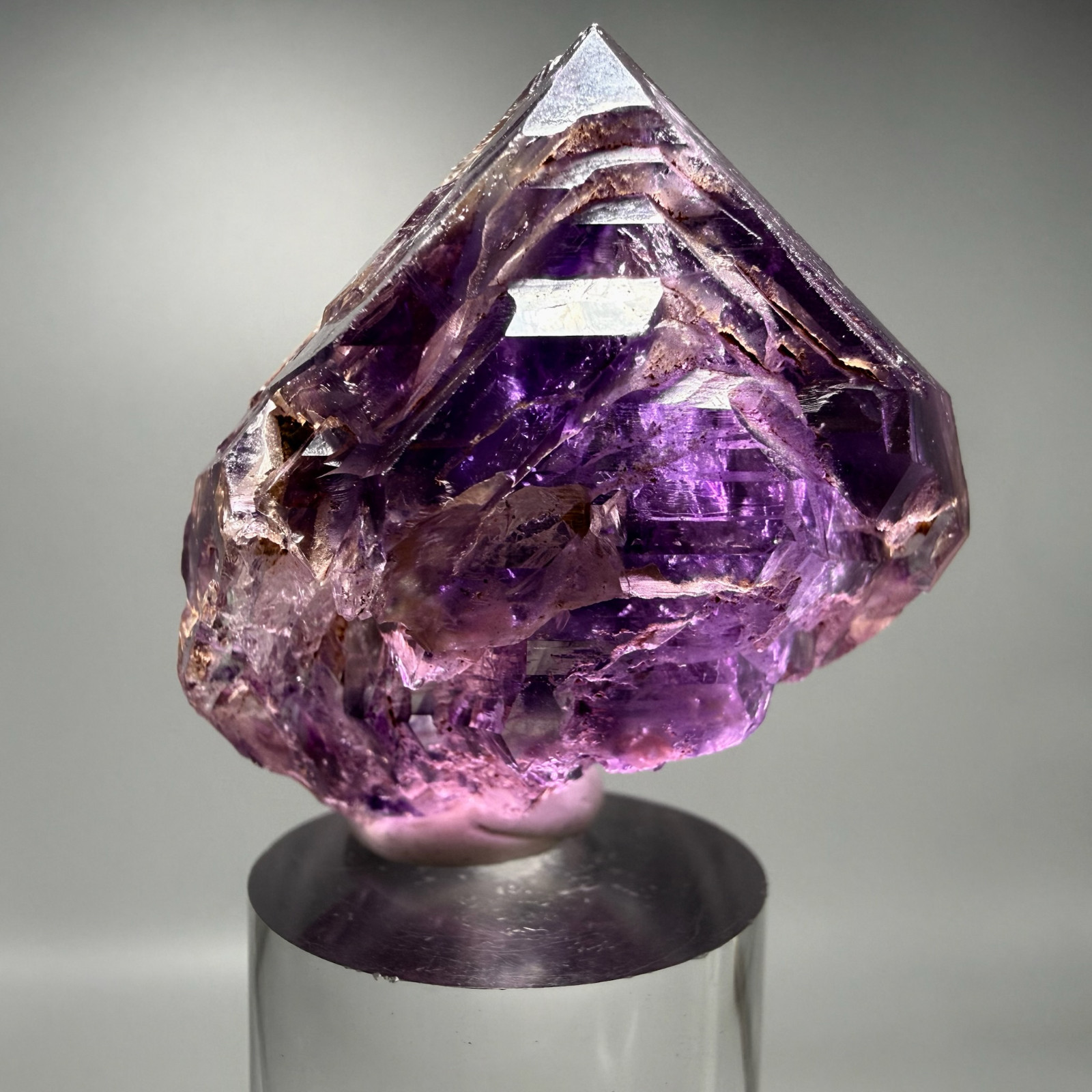 Moving Bubble! RARE Rainbow Fenster Grape Jelly Isis Shangaan Amethyst Enhydro