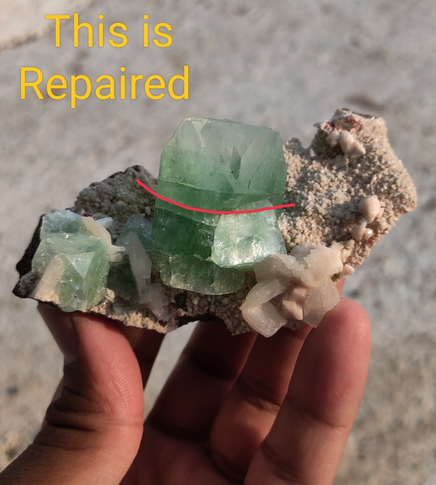 Green Apophyllite with Heulandite & Stilbite Natural Mineral specimen