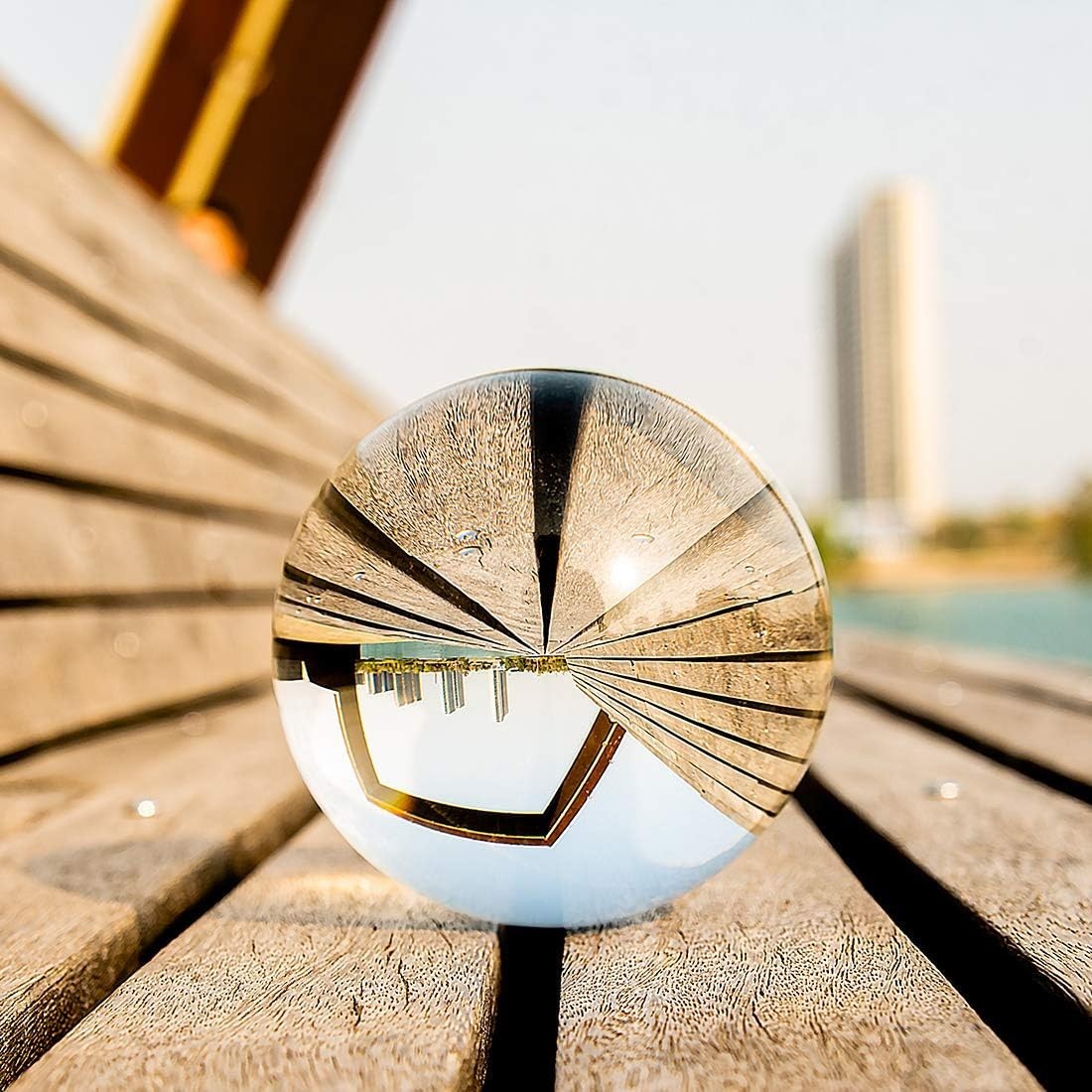 4.7 Inch Clear Decorative Crystal Sphere with Free Stand – Great for Photography