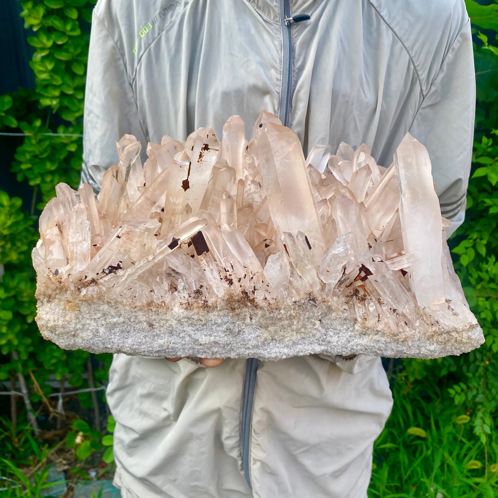 26.56LB Large Natural Clear White Crystal Quartz Cluster Energy Healing Specimen