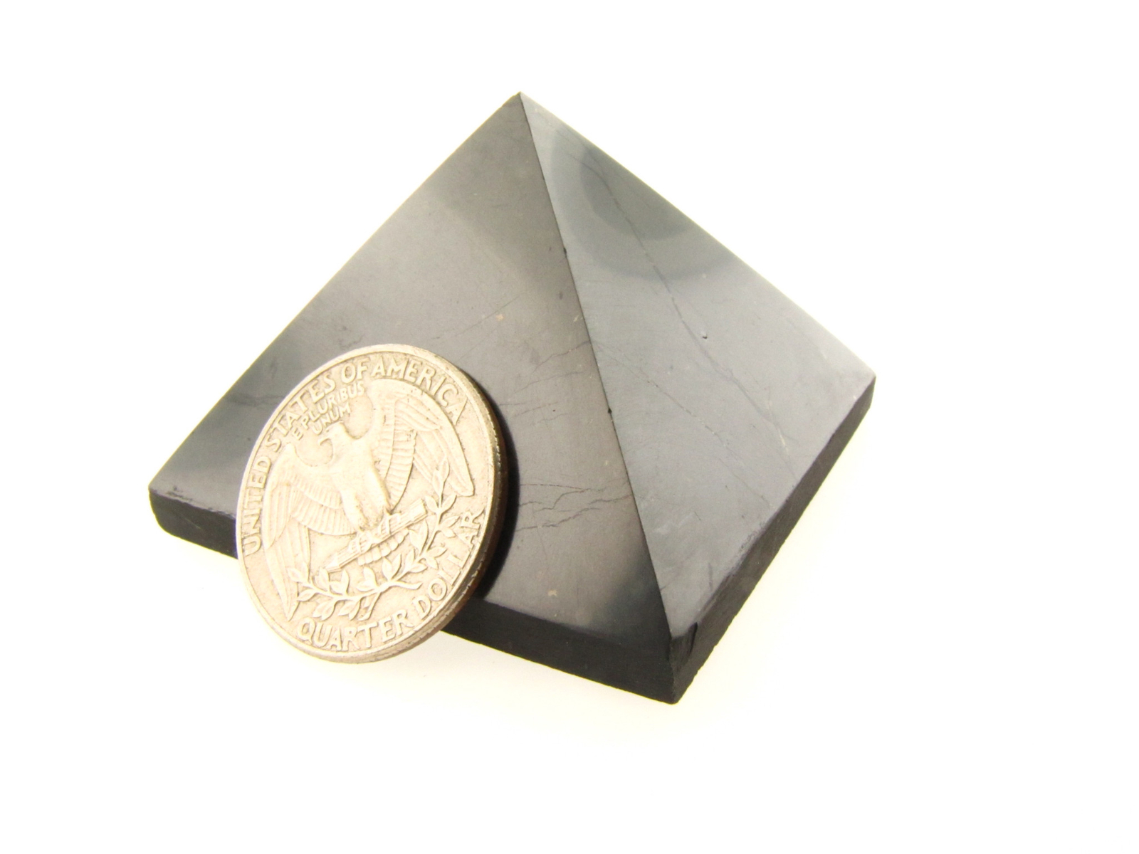 Karelia Shungite Pyramid ONE 50mm 2 inch BETTER Than Orgone EMF Protection