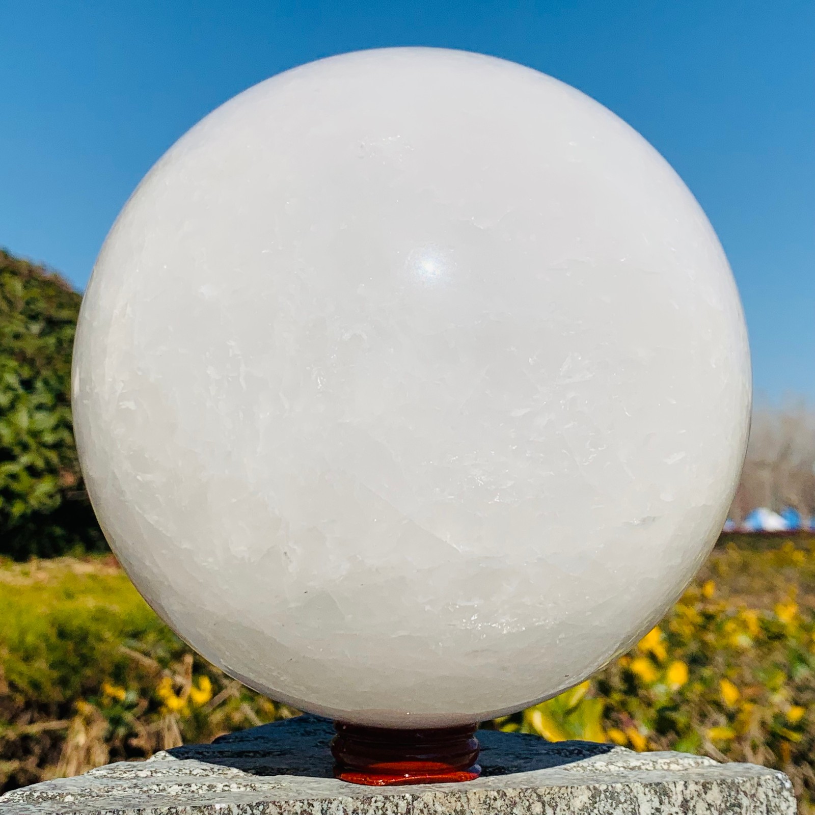 11.42LB Natural White Crystal Ball Quartz Crystal Sphere Healing