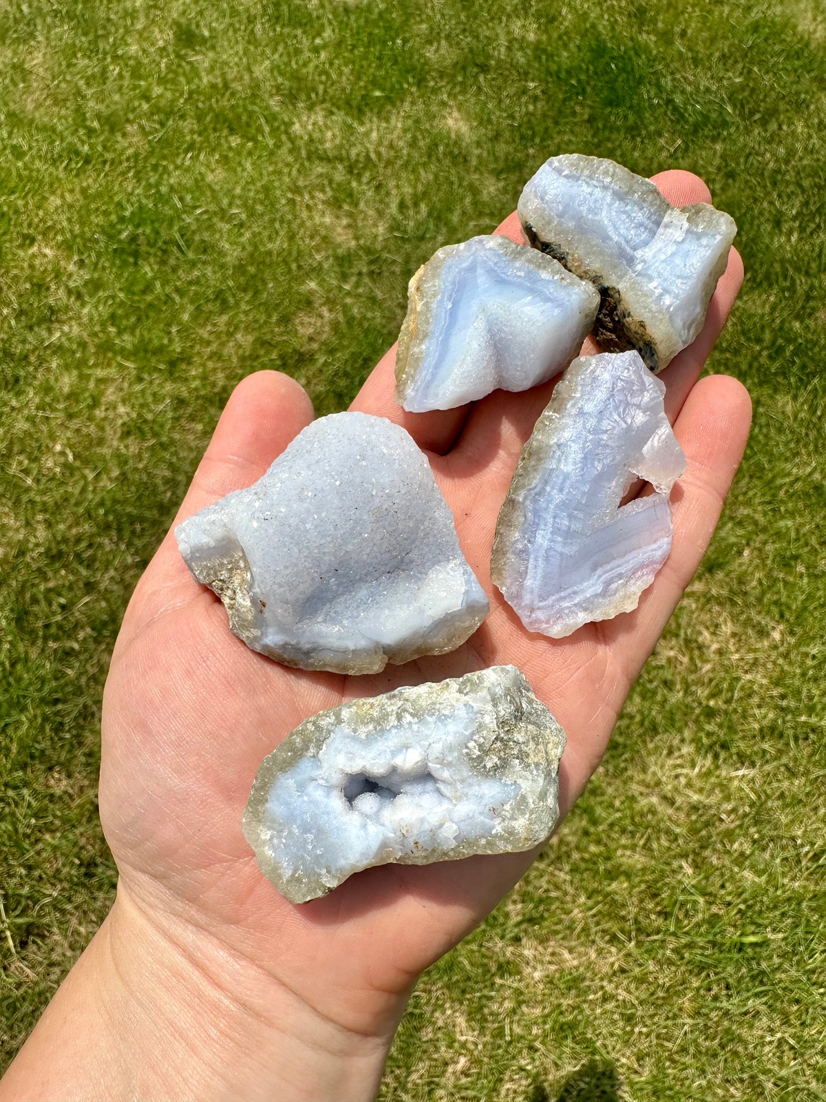 Raw Blue Lace Agate, Natural Blue Lace Agate from South Africa