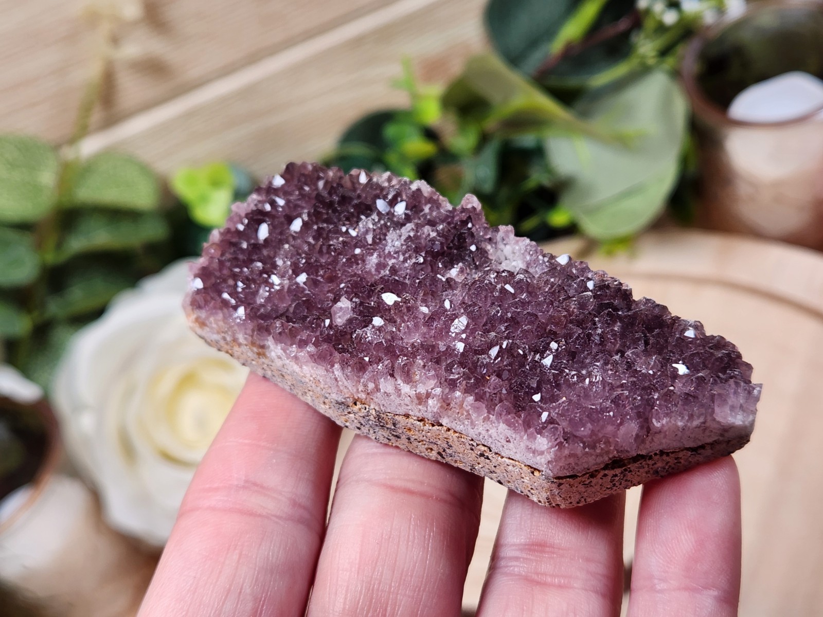 Turkish Amethyst Druzy Crystal Cluster, Alaçam Mine, 76g 3 Inch Specimen Y12