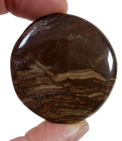 Jasper Chocolate Polished Smooth Stone 34.5 grams.