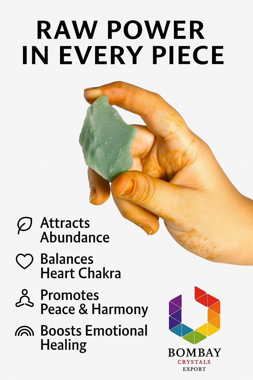 Large 1.252.0” Natural Green Jade Raw Crystals Stones for Meditation, Chakra,…