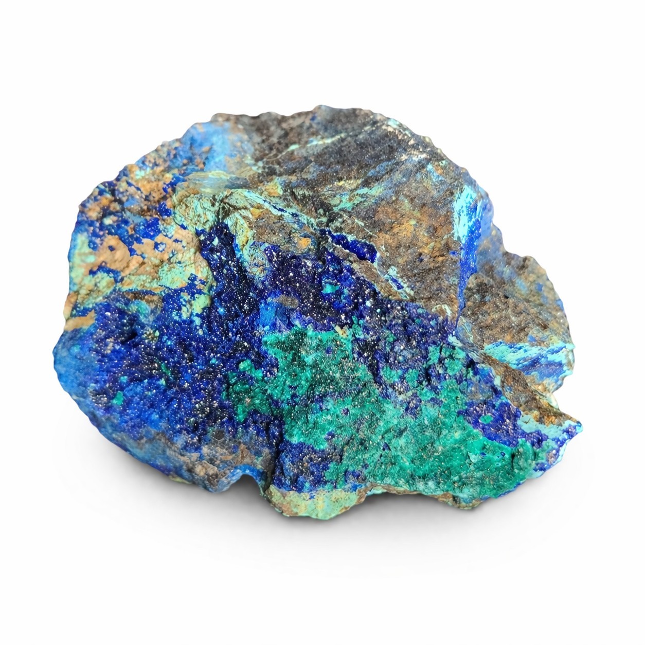 Azurite with Malachite Copper Mineral Specimen – 106g – USA