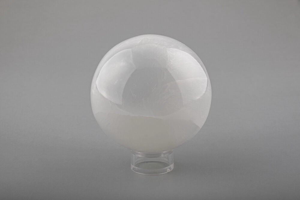 Selenite Sphere 7cm With A Free Plastic Stand