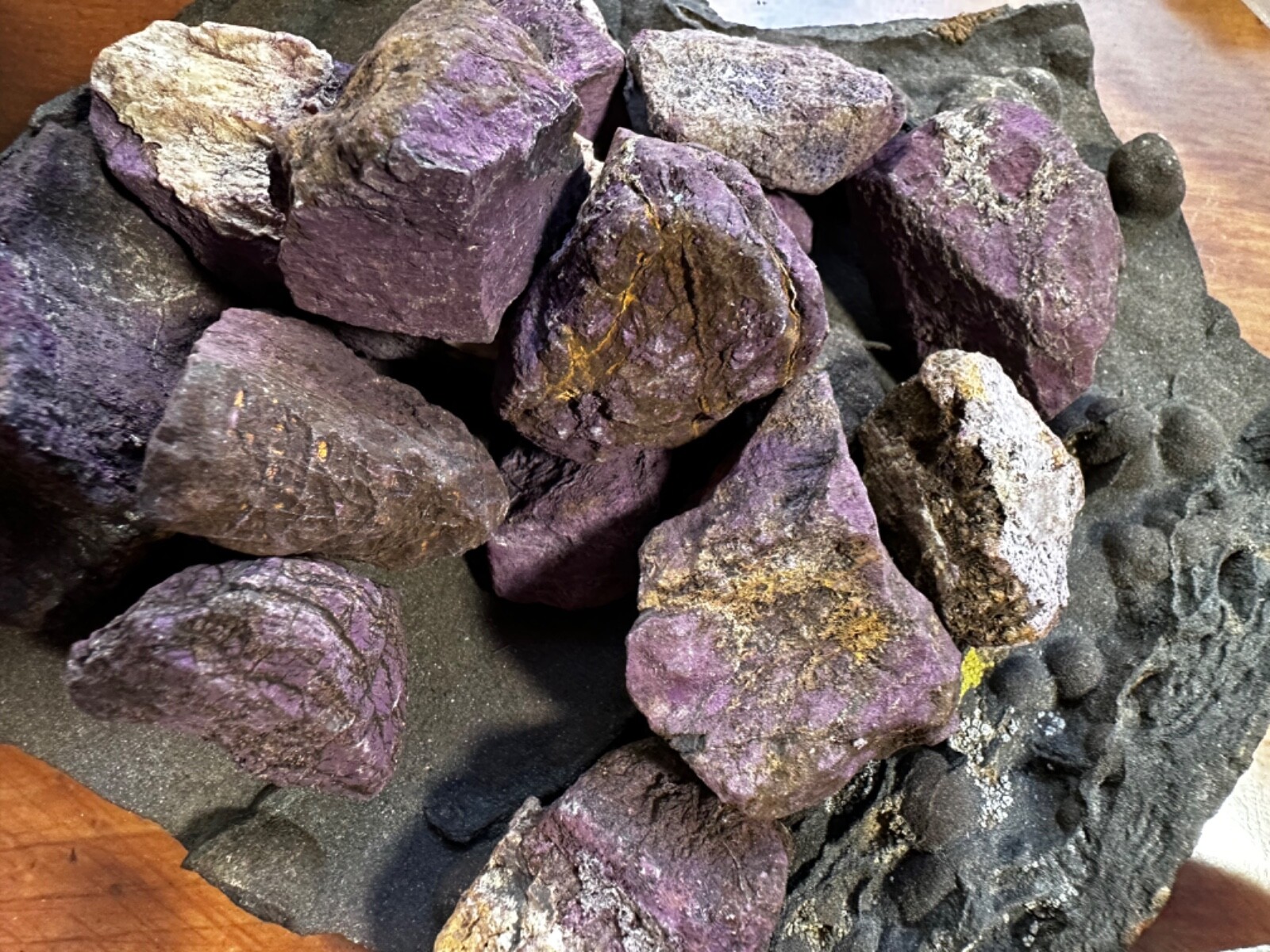 1X Purpurite Rough Stone Namibia 1-2inch Reiki Healing Crystal Intuition Change