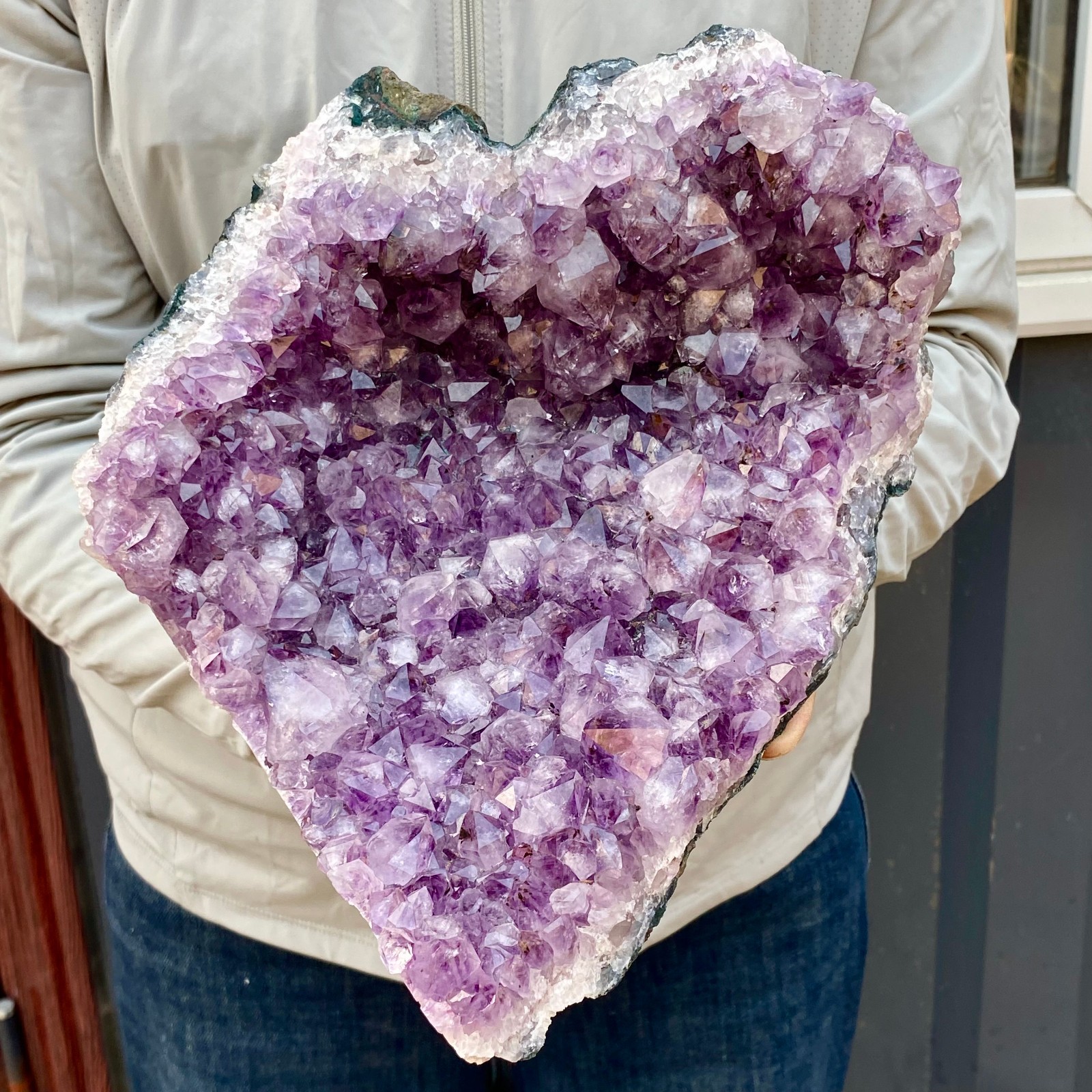 8.48LB Natural Amethyst Cluster quartz cluster crystal mineral specimen Healing