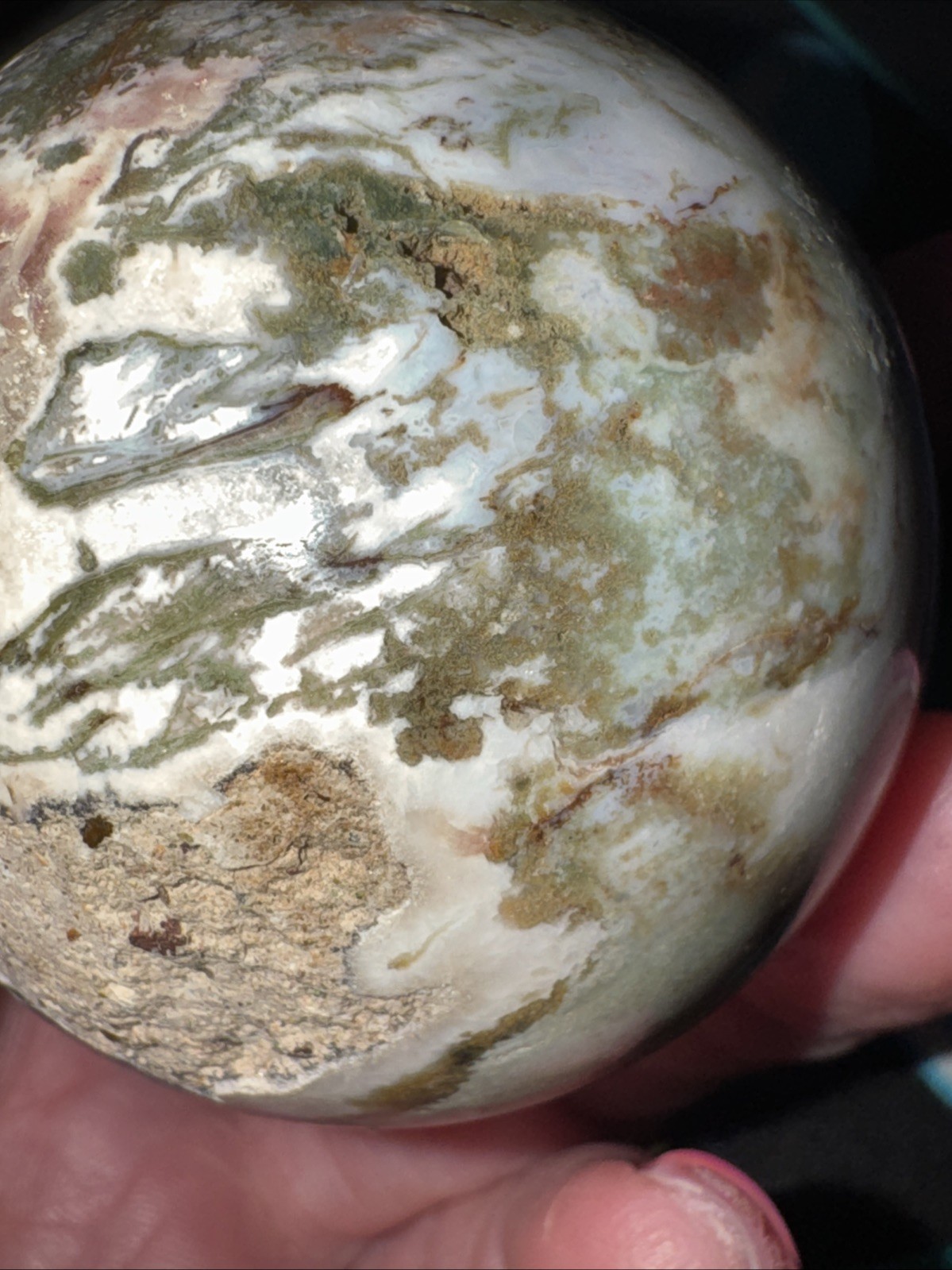 Medium To High Quality Ocean Jasper Sphere Lot.