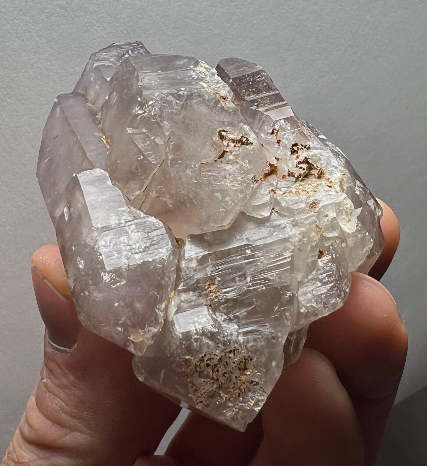 Elestial Smoky Amethyst DT Quartz Crystal – 215g – Brazil