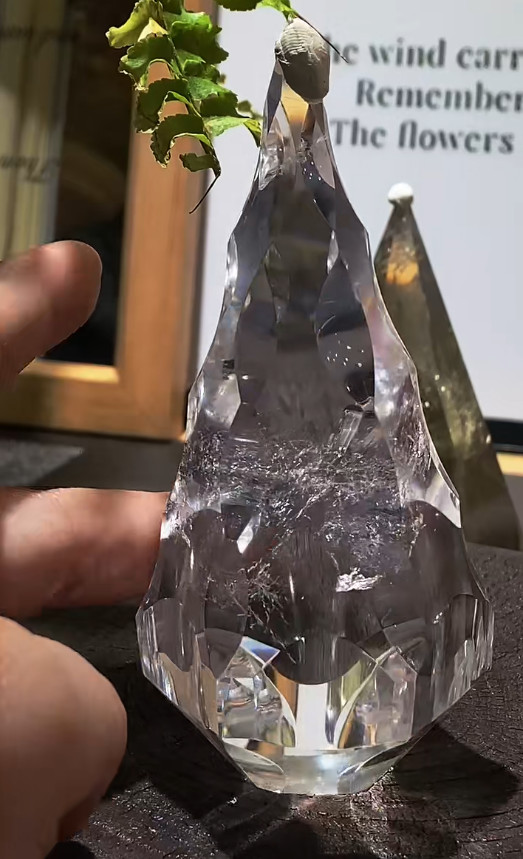 220g Natural White Quartz Obelisk Energy Crystal Reiki Healing Decor