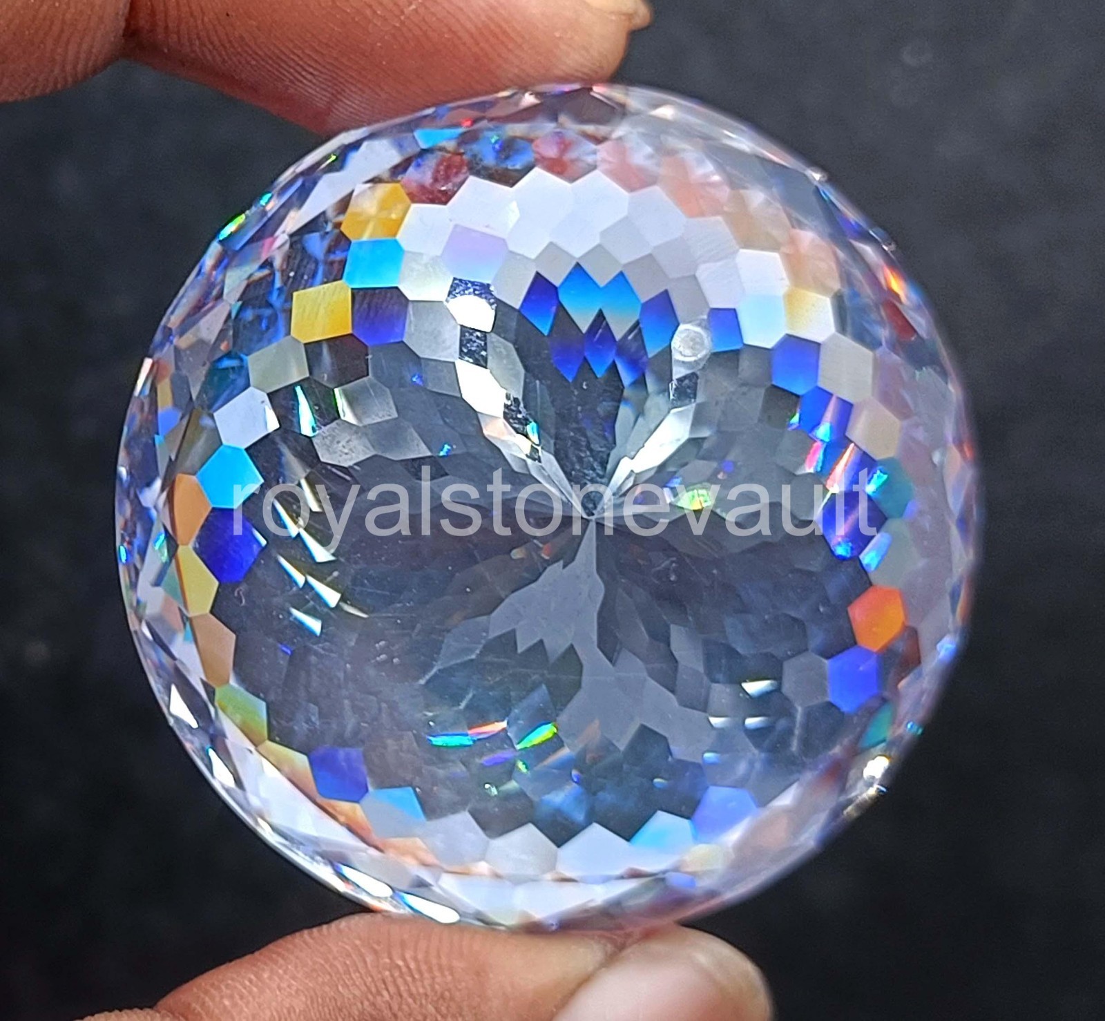 440.65 Ct Natural White Sapphire Round Shape IGL Certified Loose Gemstone 5AOF