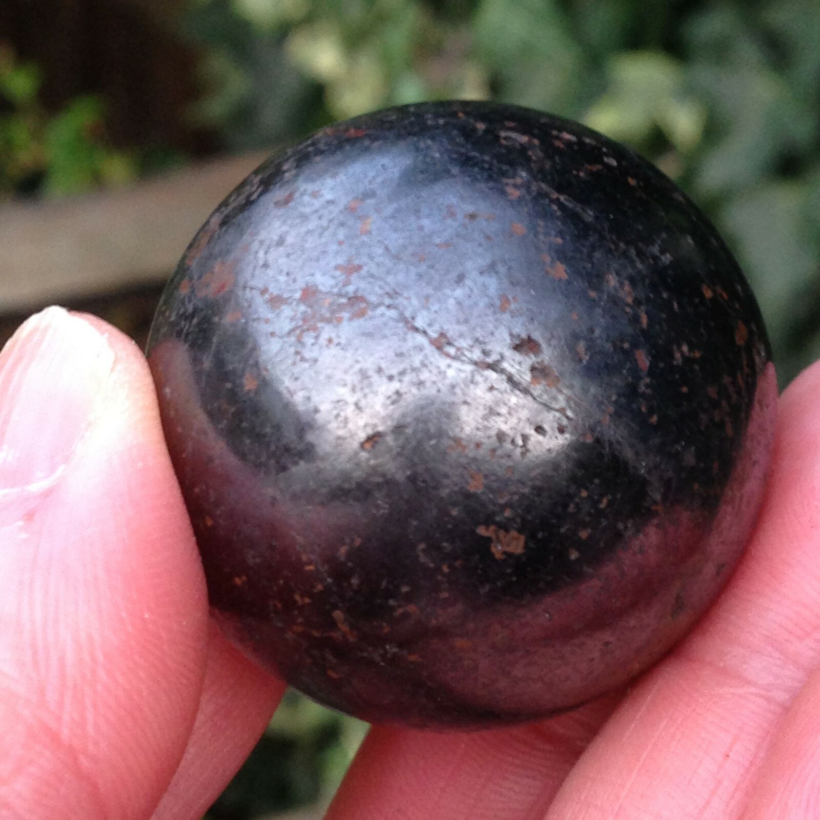 Haematite Crystal Sphere Ball Power Attraction Personal Magnetism 114g 3.57cm