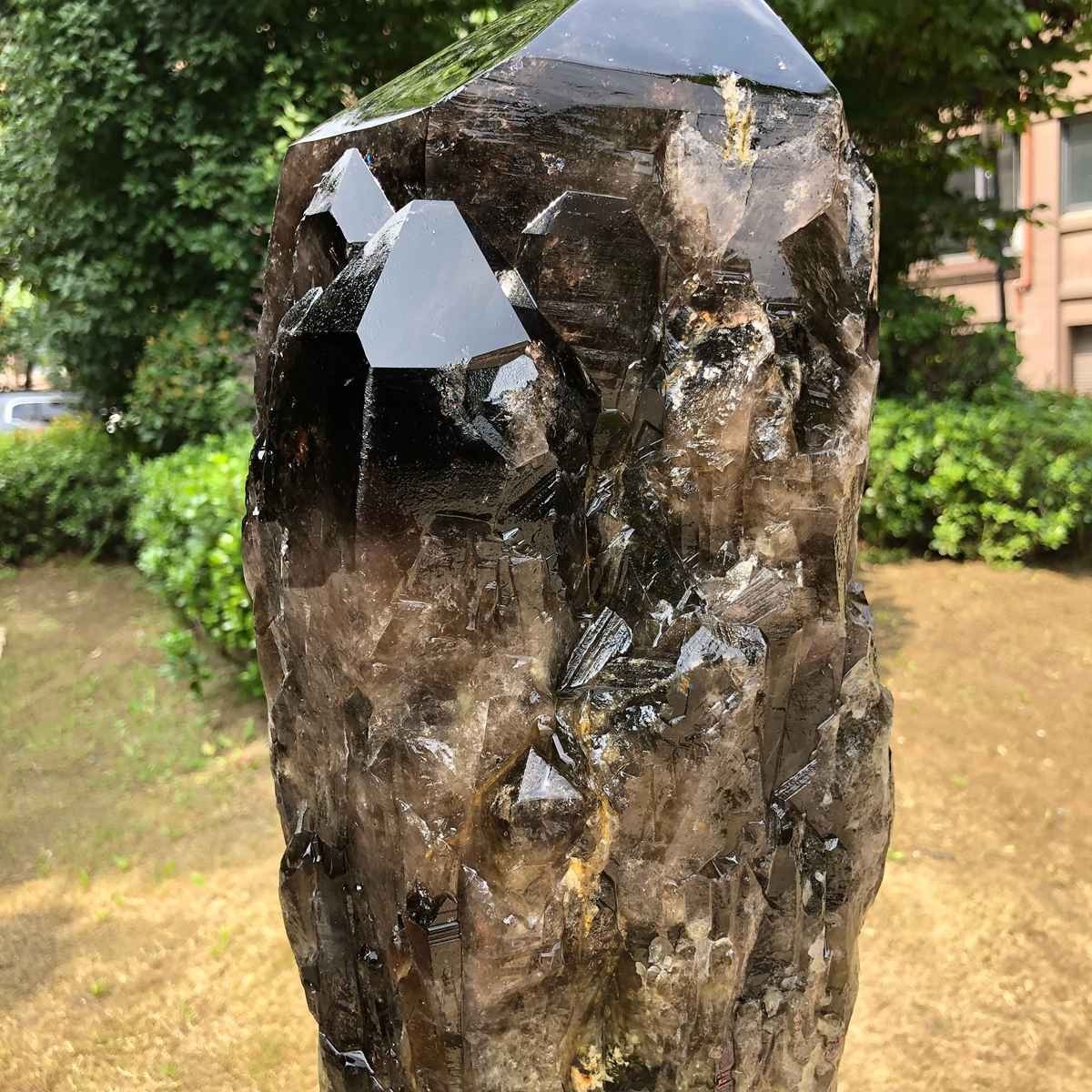 17.9Kg Natural tea crystal specimen + pedestal MH1790