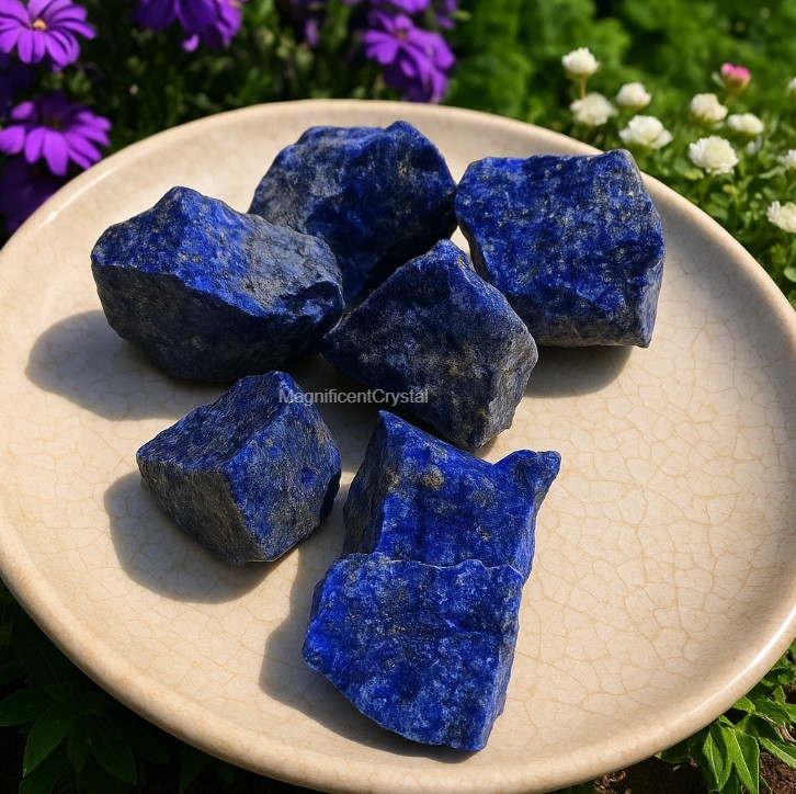 5PCS Raw Lapis Lazuli Crystal Stone Natural Blue Gemstones Healing Reiki Decor