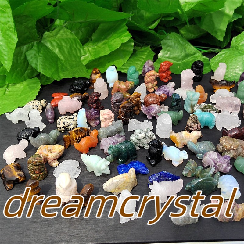 100pcs Natural Quartz Crystal Animal Carved Mini Crystal Skull Healing wholesale