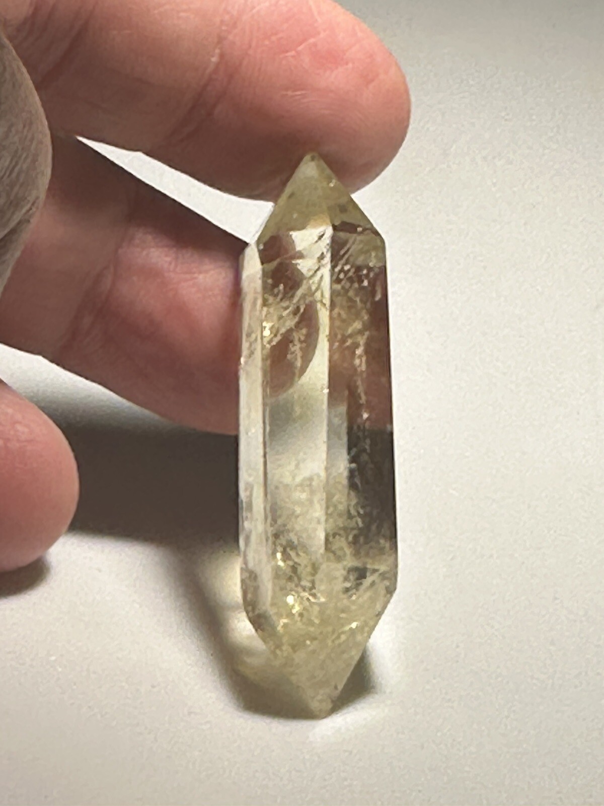52mm 17 grams Polished Citrine Double Terminated Point Crystal Healing
