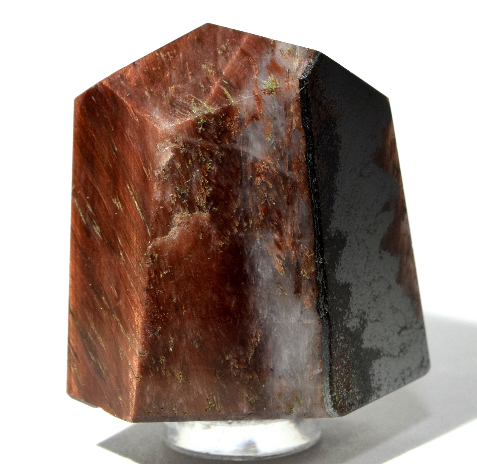 250ct 36mm Natural Red Tiger Eye Point Dragon’s Eye Gemstone Crystal from Africa
