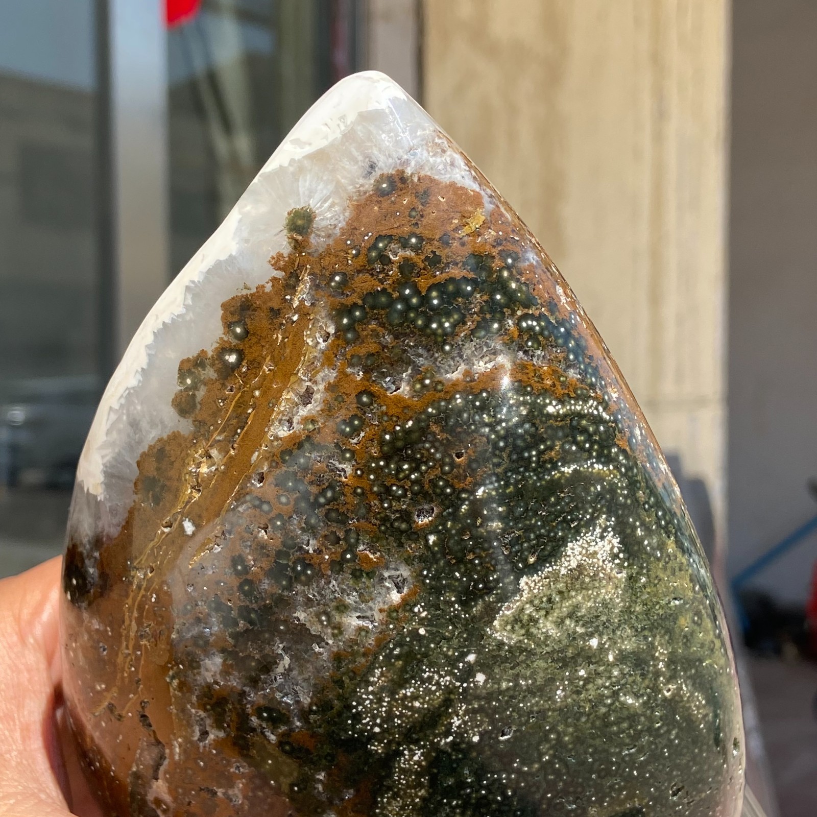4.06LB Natural Colourful Ocean Jasper Crystal Druzy Specimen Healing