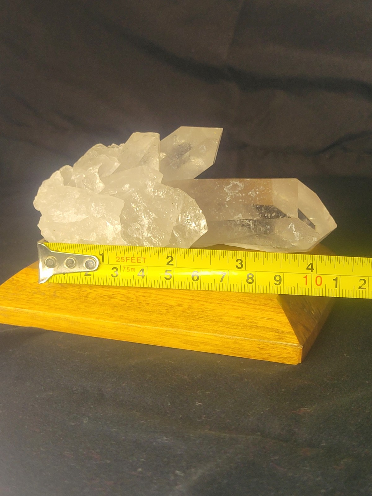 290g Natural White Clear Quartz Cluster Crystal Mineral Healing Stone (B4)