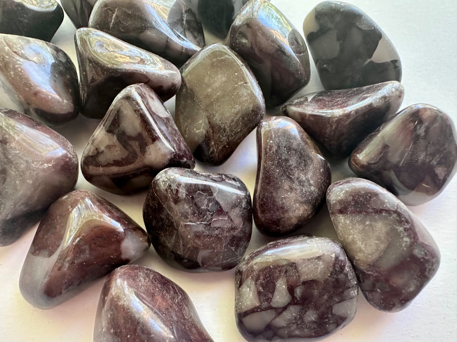 3x Cataclasite Tumbled Stones XL 30-40mm Reiki Healing Crystal Transformation