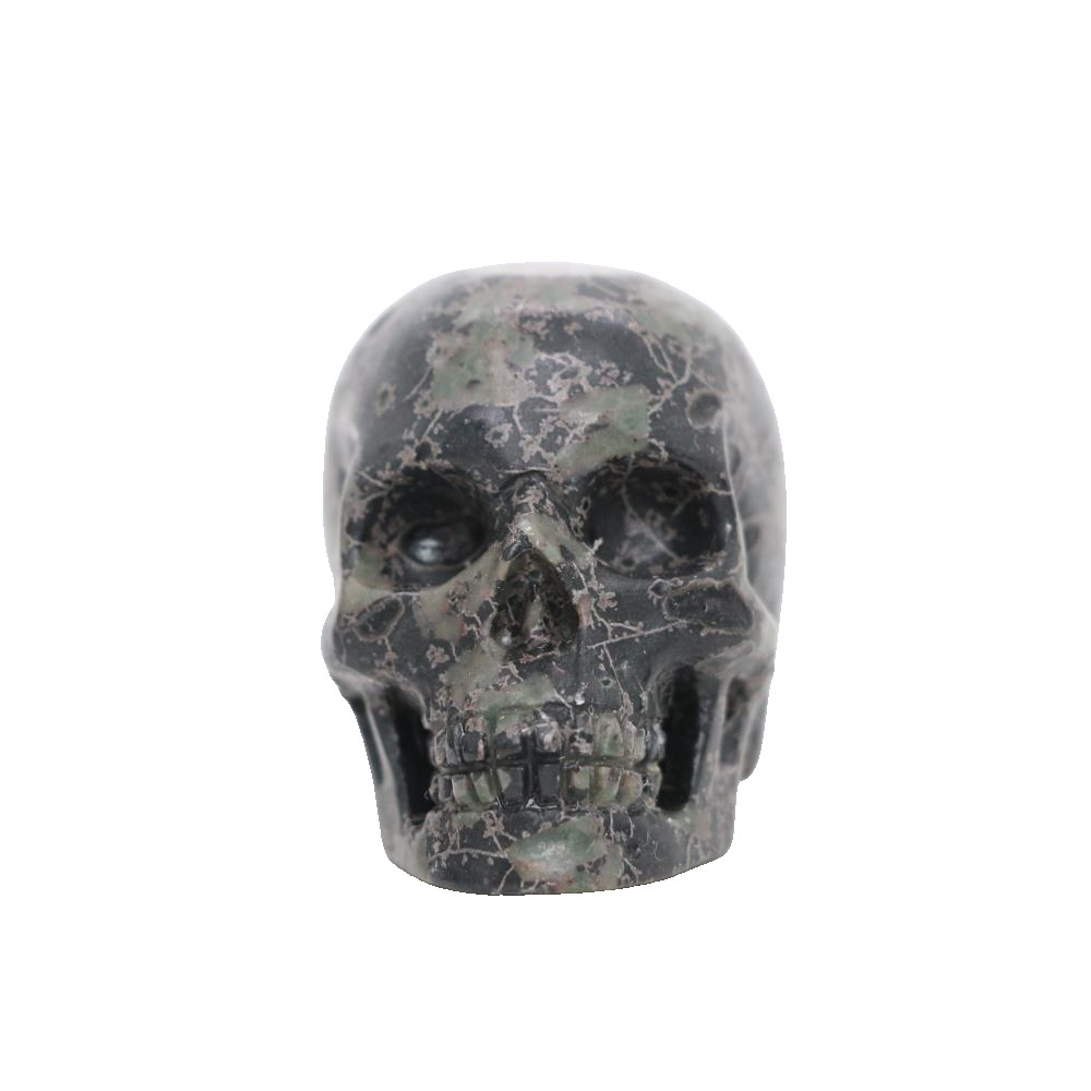 2″ PLUM FLOWER STONE Carved Crystal Skull Realistic Healing Randomly Send 1pc