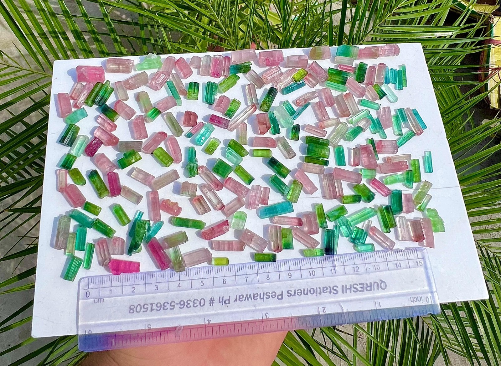 100 Grams Multi Colour Tourmaline Crystals Lot From Afghanistan