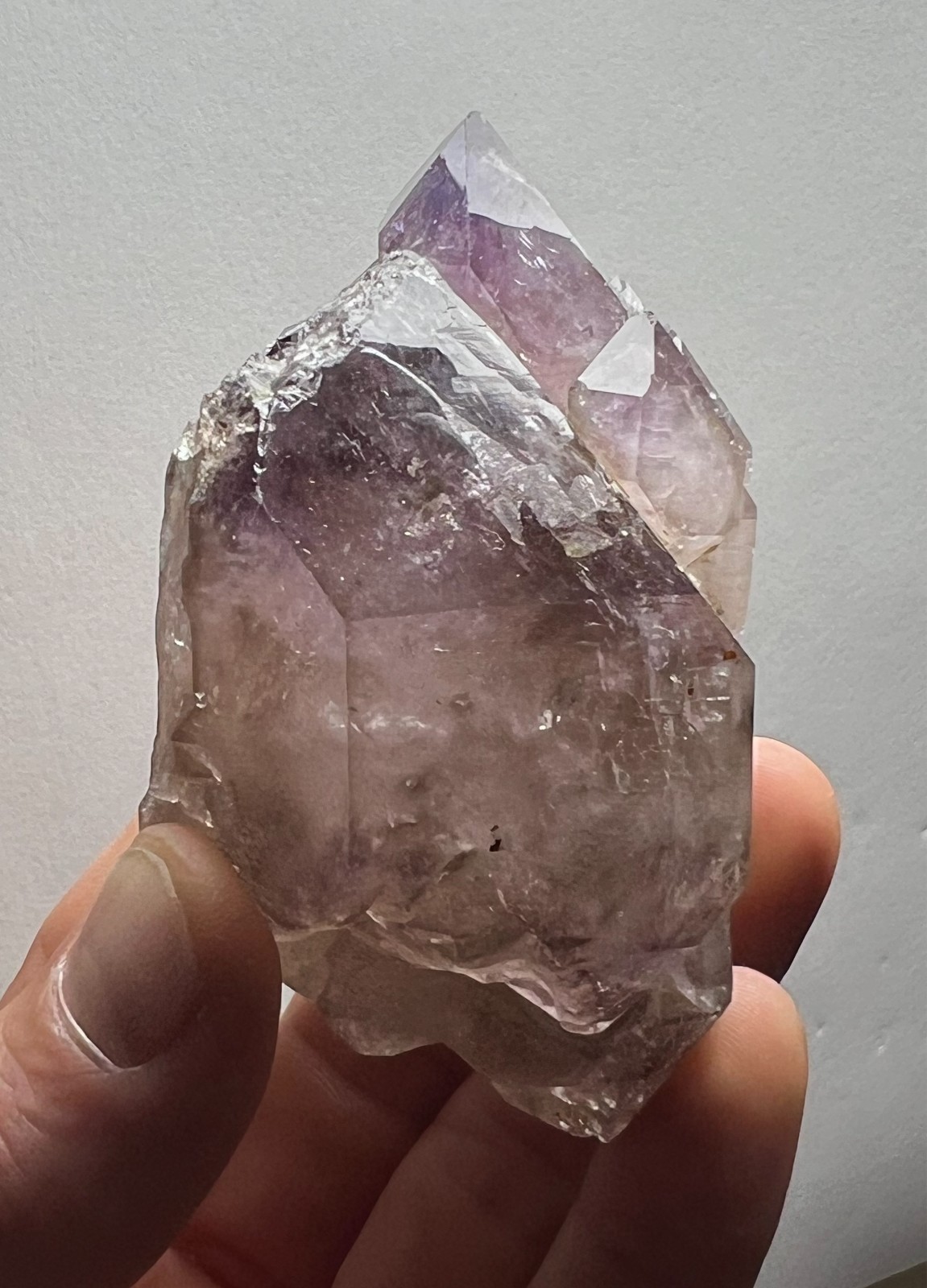 Elestial Smoky Amethyst DT Quartz Crystal – 215g – Brazil