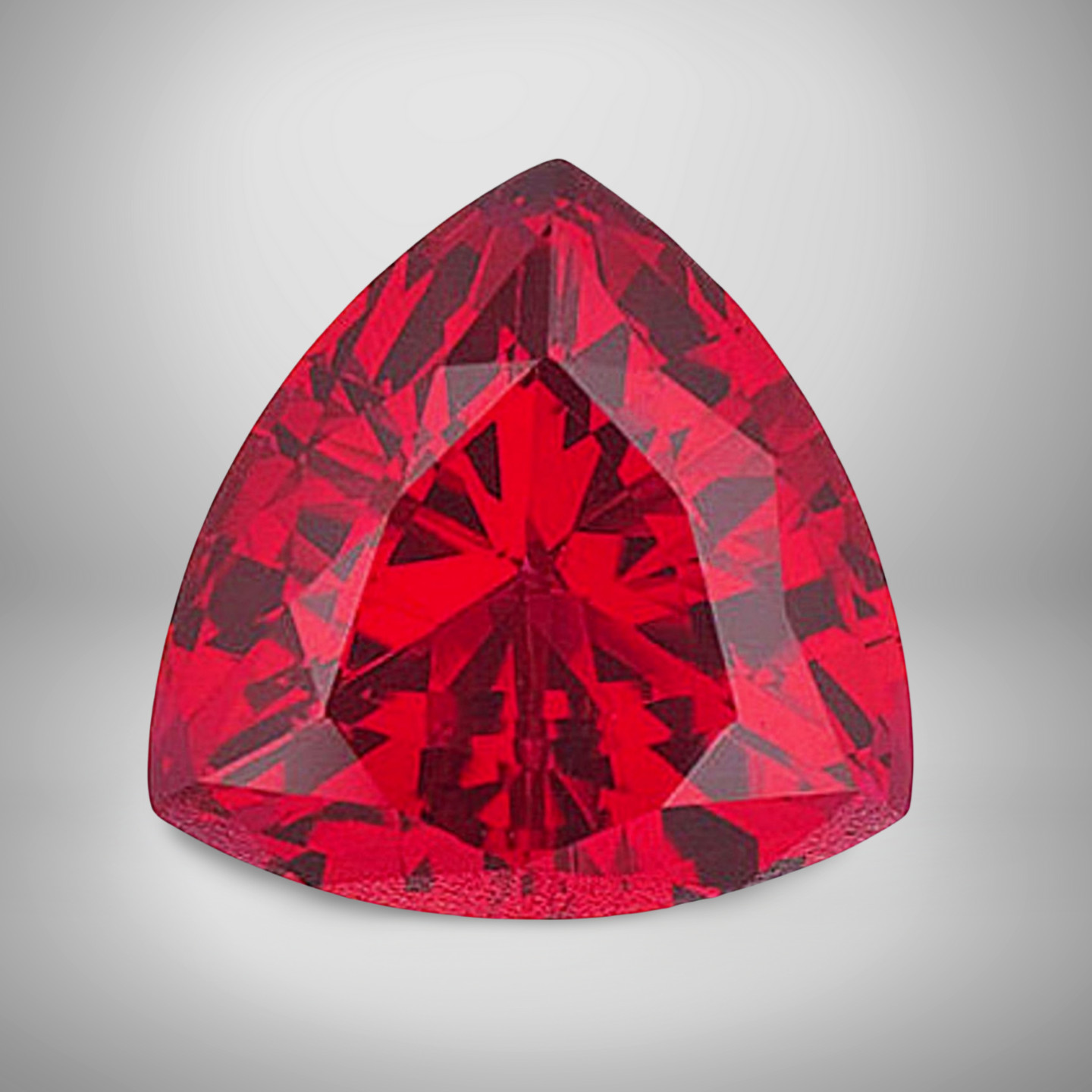 Ruby Trillion Cut Gemstone 6 Cts – 13 mm Flawless Loose Gem