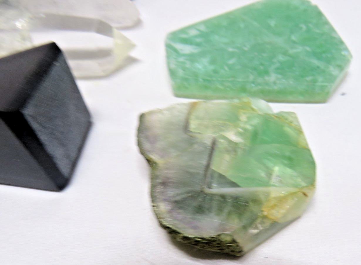 Genuine Natural lot 7 healing stones Tower Point Crystal