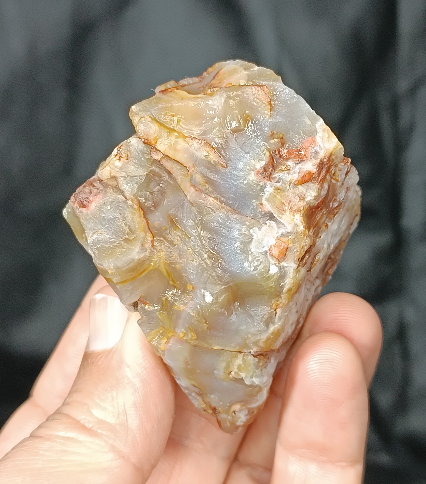 150g/0.33 lb turkish uncut agate stone rough, customs duty included