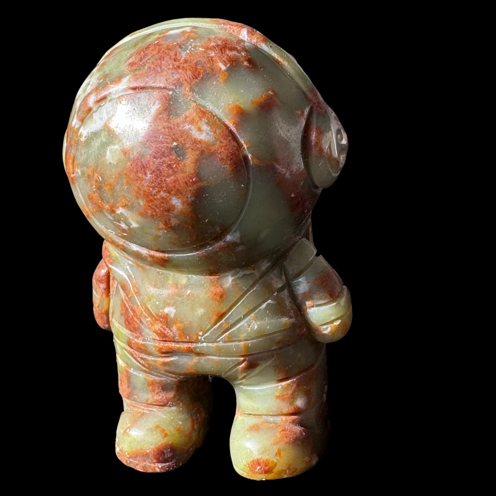 Space Astronaut Statue Set Modern Sci-Fi Home Office Shelf Decor Two Pieces